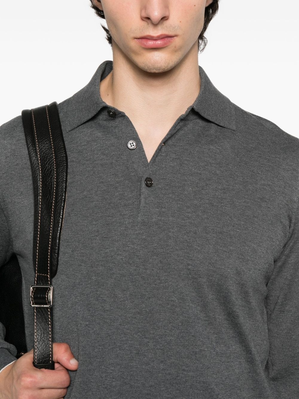 long-sleeve polo shirt - 5
