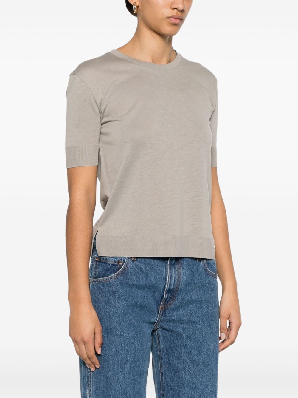 fine-knit T-shirt - 3