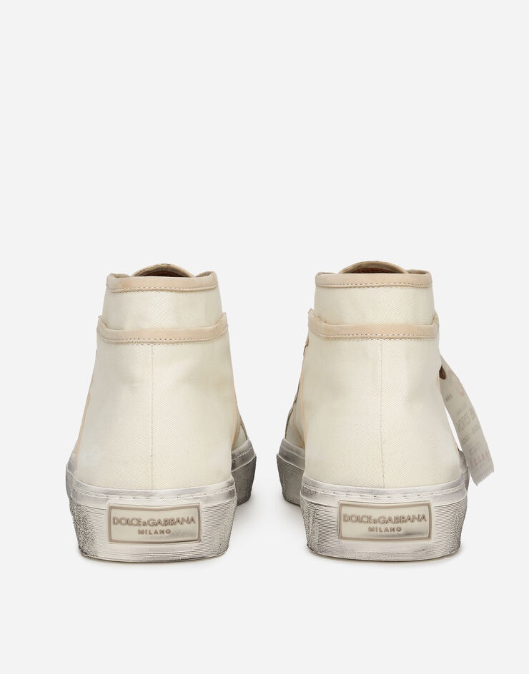 Fabric vintage mid-top sneakers - 3
