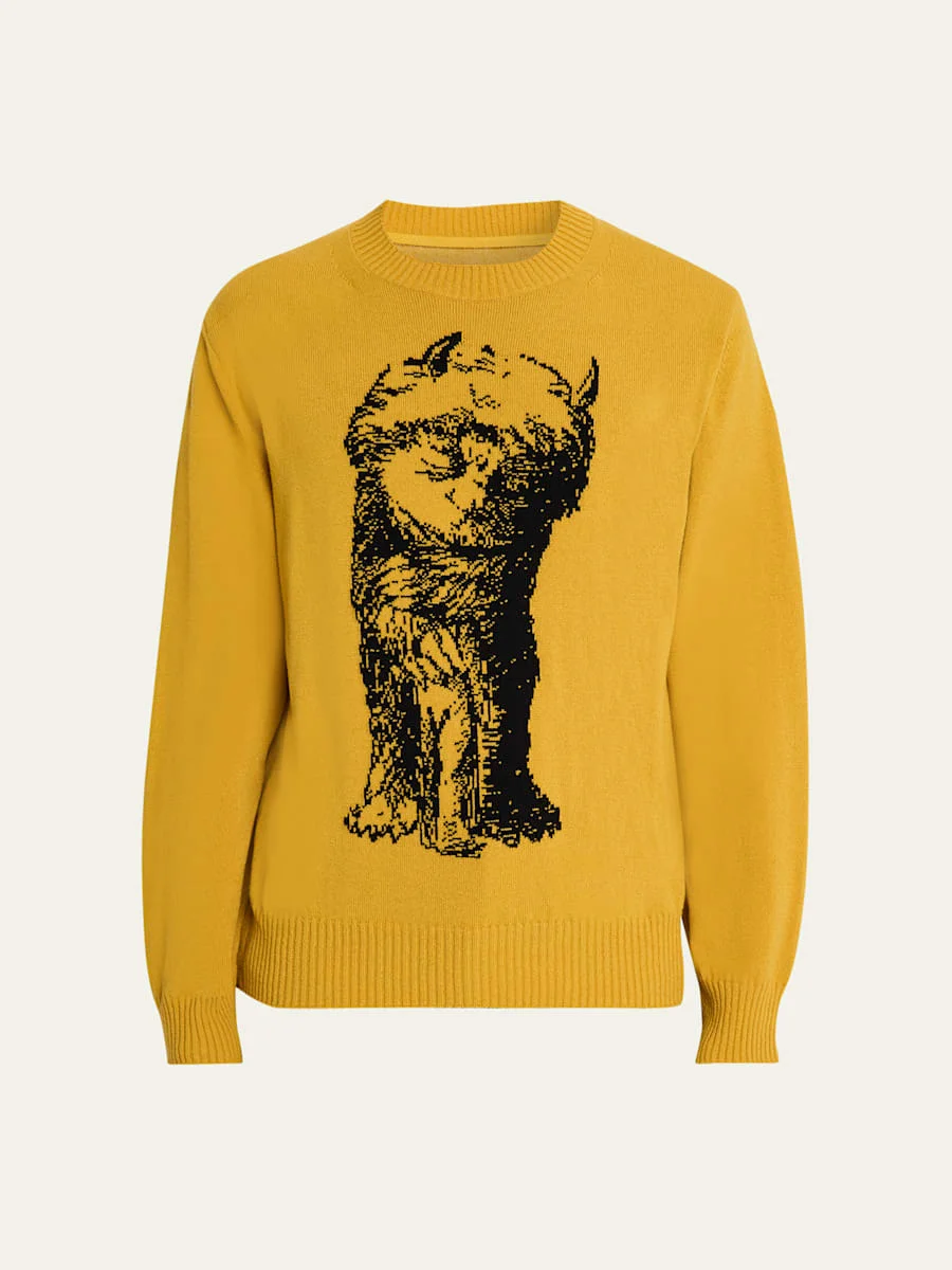 Men's Where The Wild Things Are Wool Knit Sweater - 1