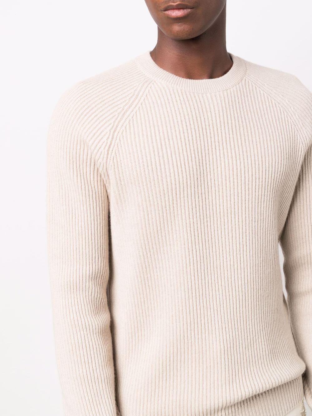 ribbed-knit cashmere jumper - 5