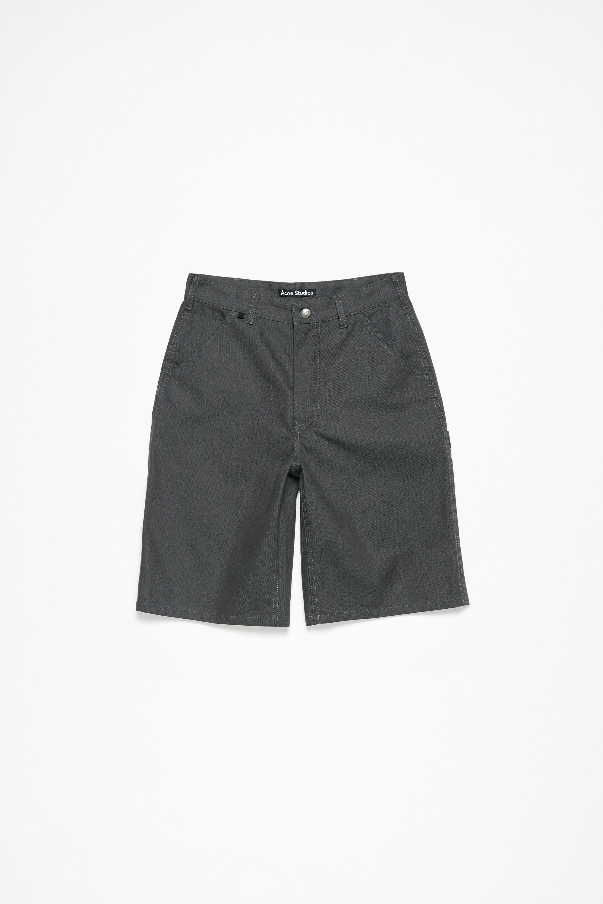 Canvas shorts - Dark grey - 7