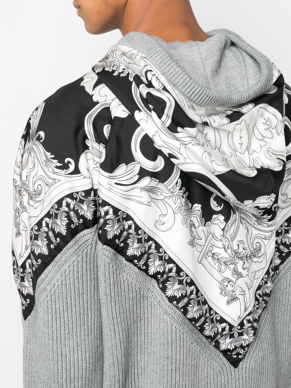 filigree-print hoodie - 5