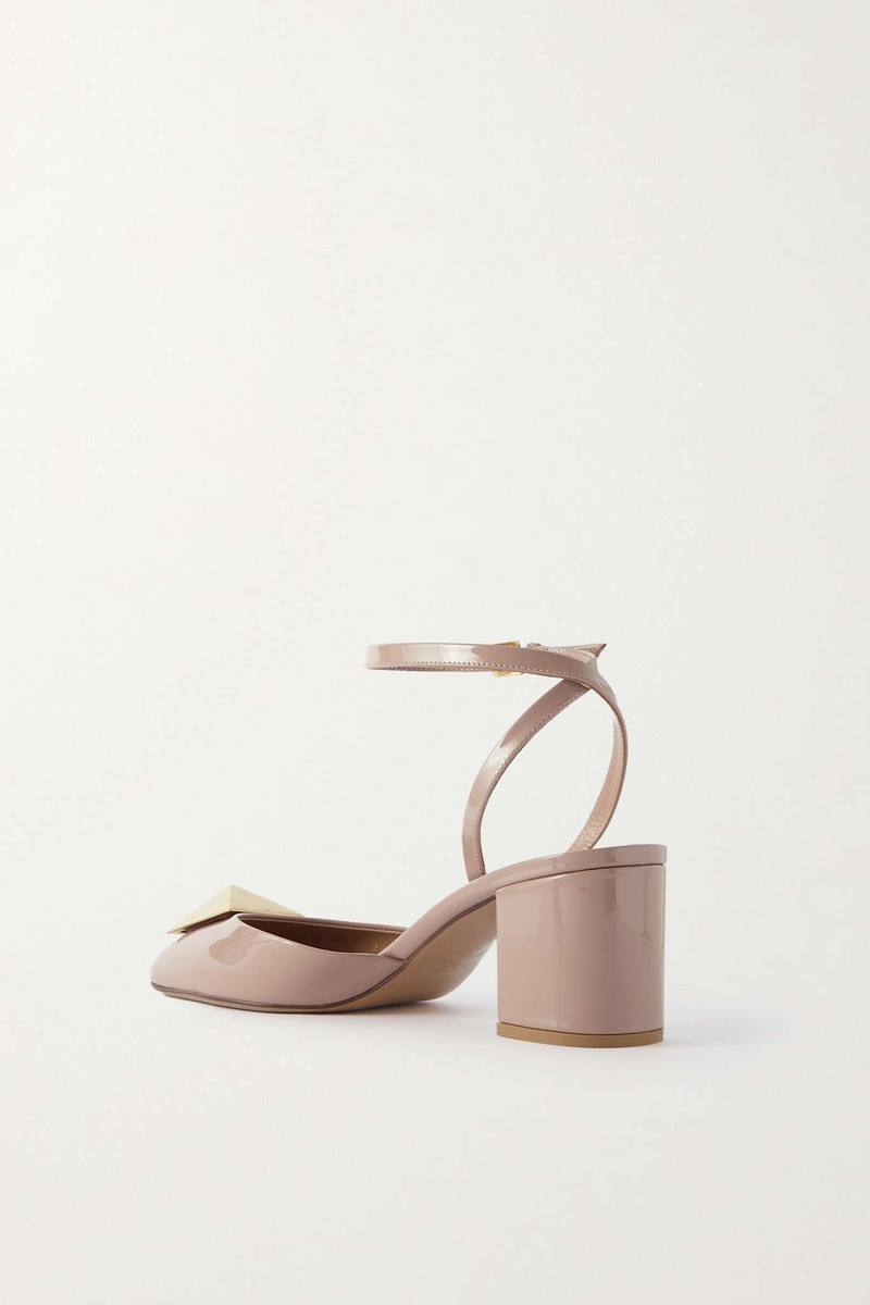One Stud embellished patent-leather pumps 3