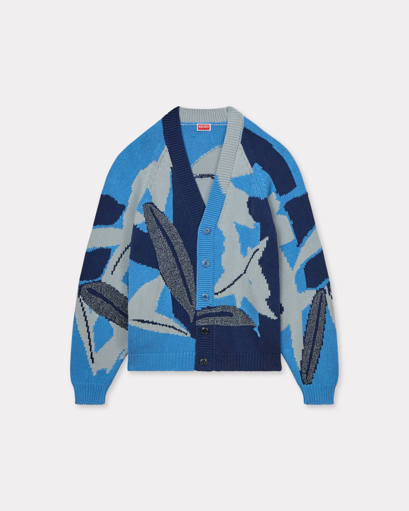 'KENZO Chiku-Rin Camo' embroidered cardigan in cotton and wool 1