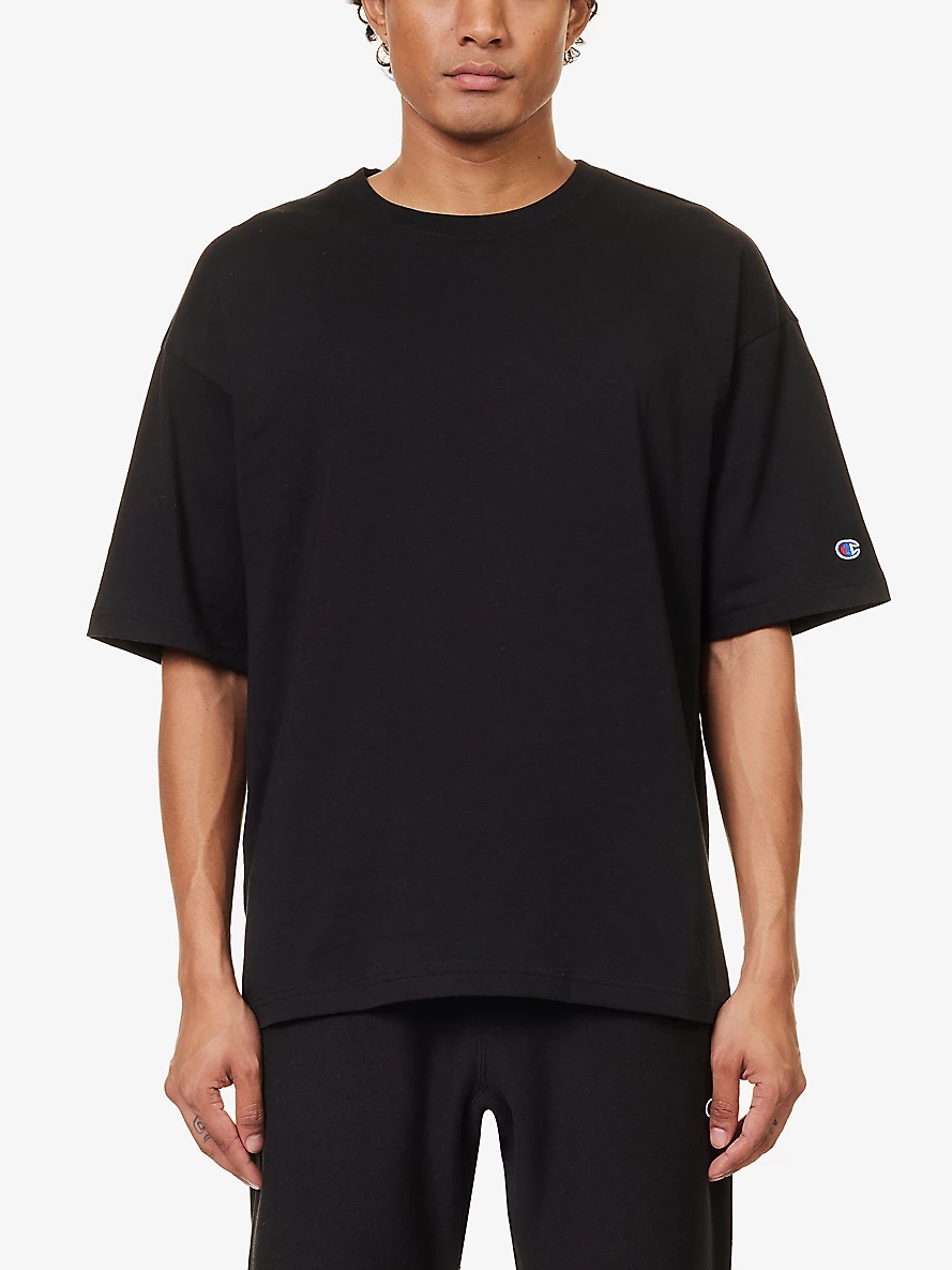 Brand-appliqué regular-fit cotton-jersey T-shirt - 3