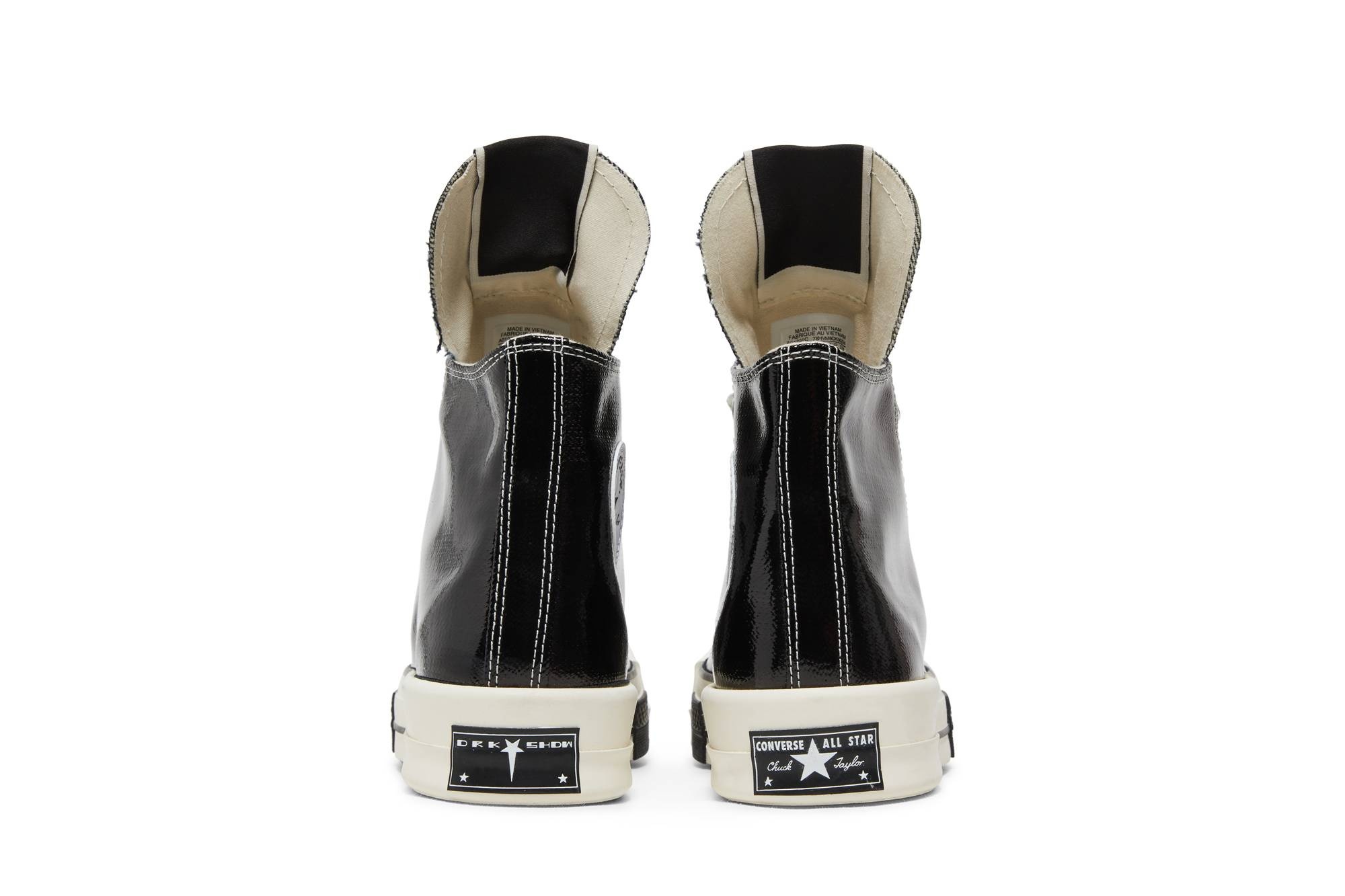 Rick Owens x TURBODRK Chuck 70 High 'Black Lacquer' - 6