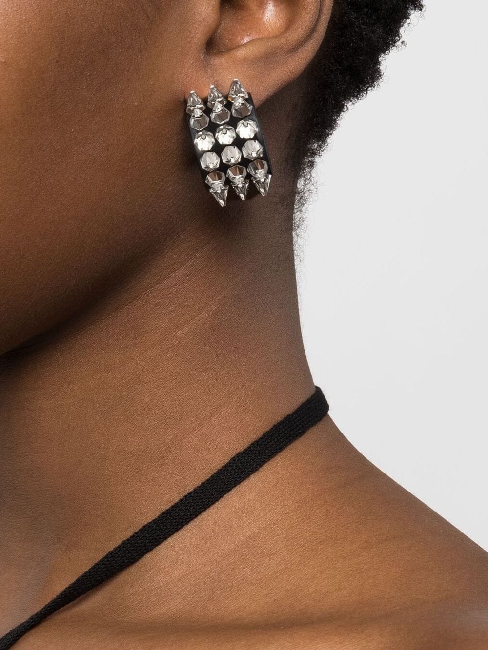 Karma spike-embellished earrings - 3