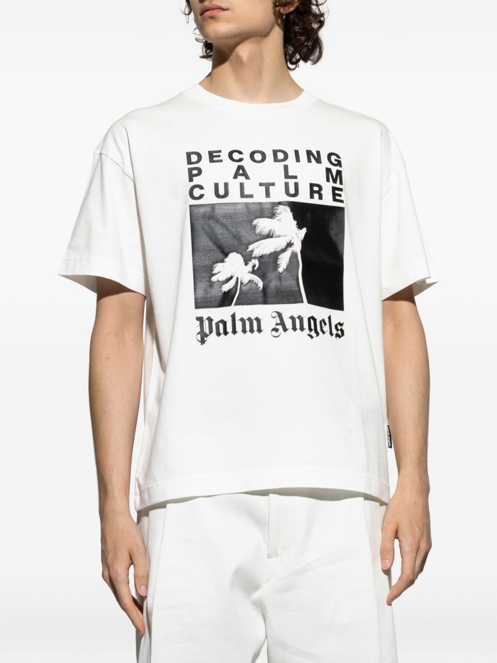 palm-tree print T-shirt - 3