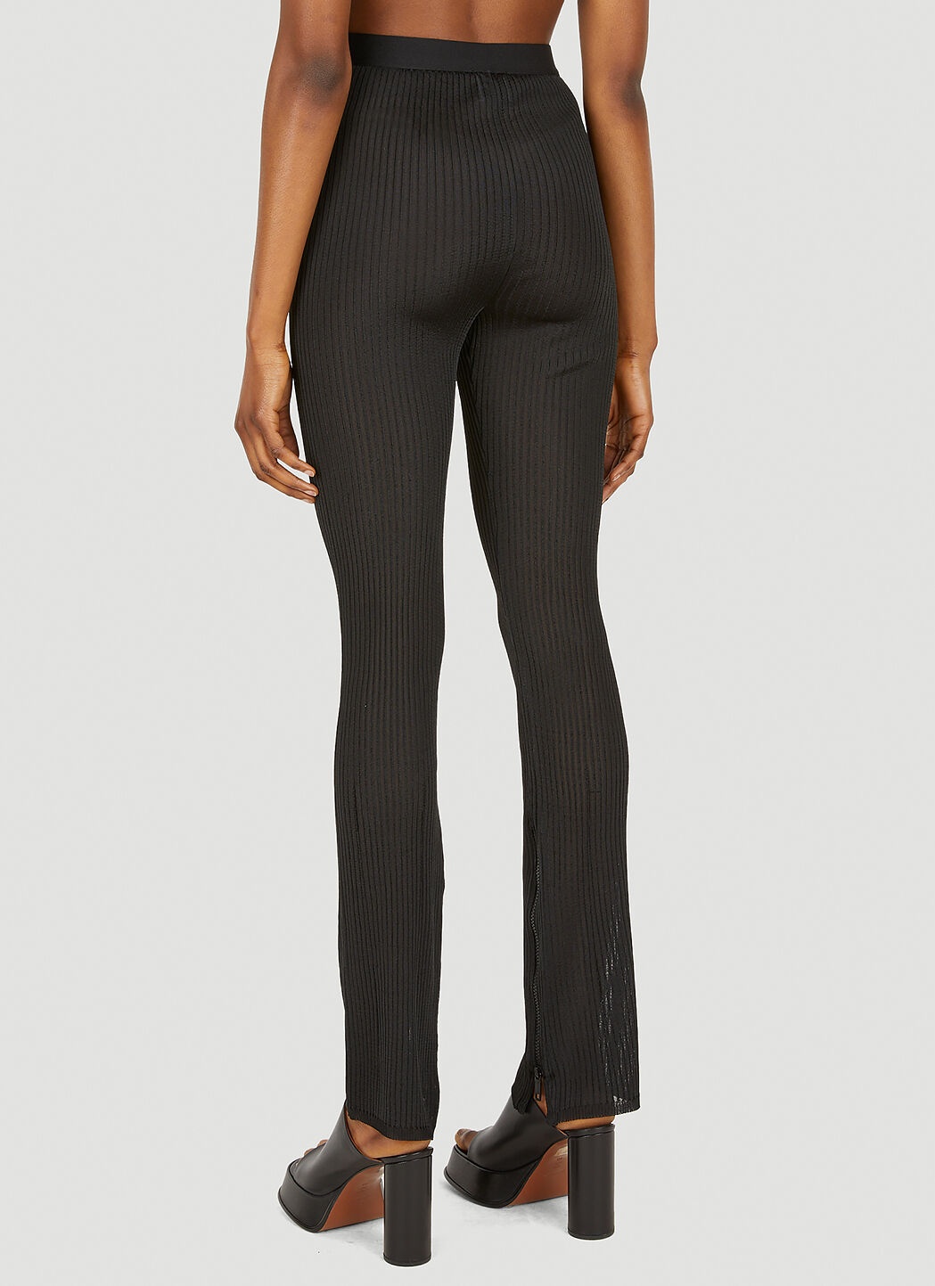 Transparent Knit Pants - 4