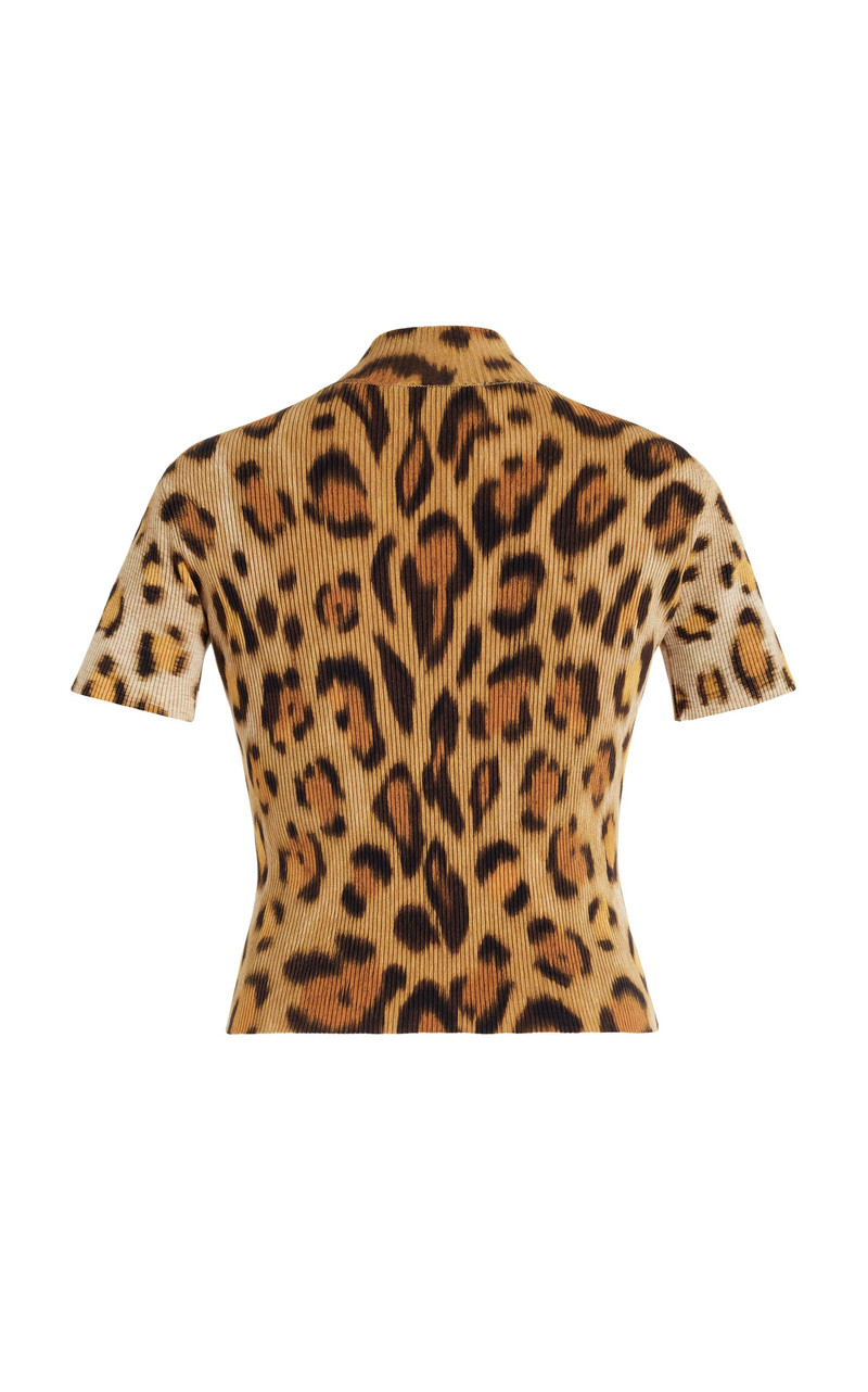 Jaguar Knit Silk-Blend Pullover animal 3