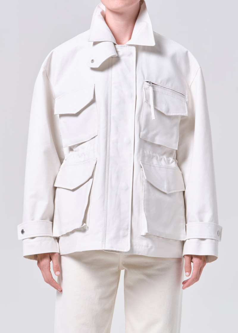 AGOLDE AUBREY JACKET IN CHALK WHITE outlook