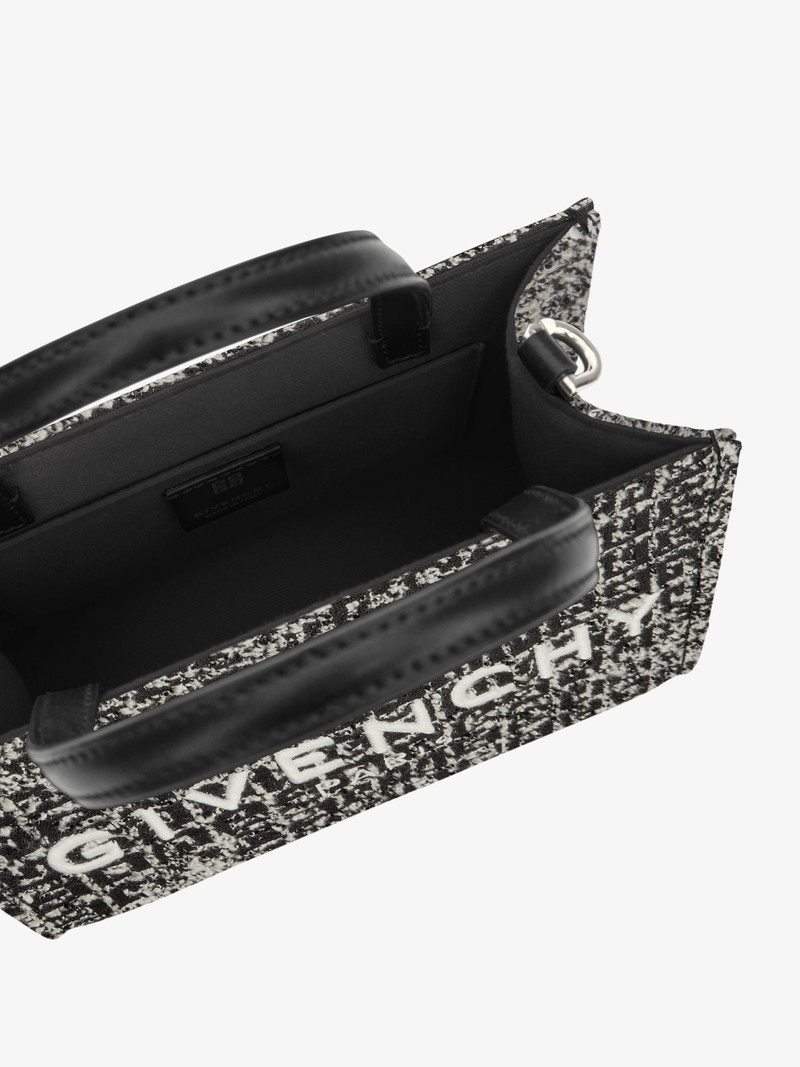 MINI G-TOTE SHOPPING BAG IN 4G TWEED 5