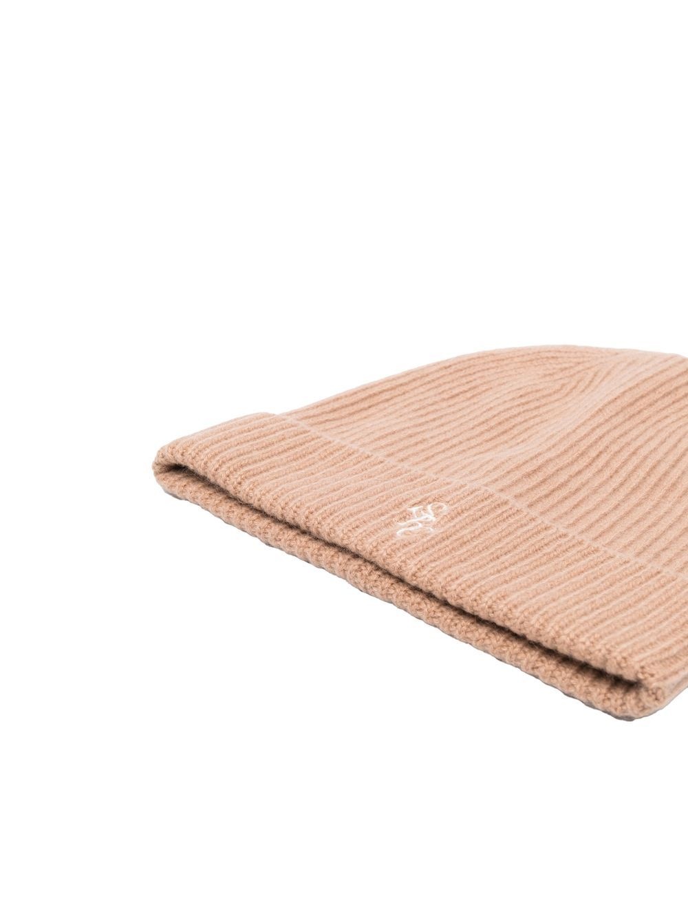 logo-embroidered ribbed-knit beanie - 2
