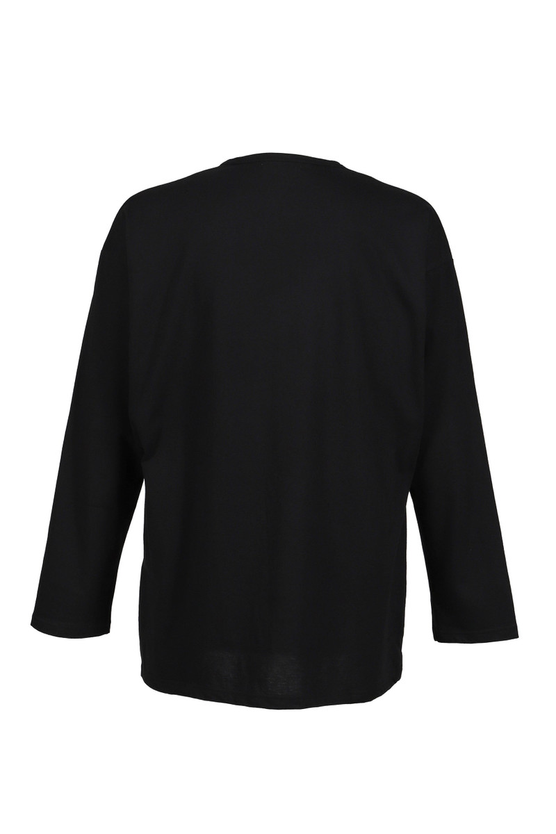 Yohji Yamamoto L/S PRINT T-SHIRT / BLK outlook