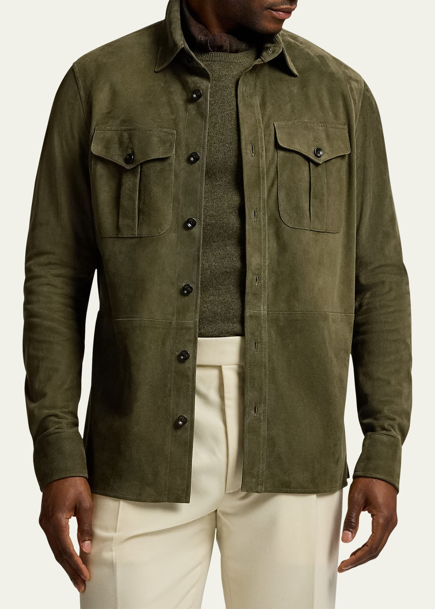Men's Barron Suede Shirt Jacket - 4