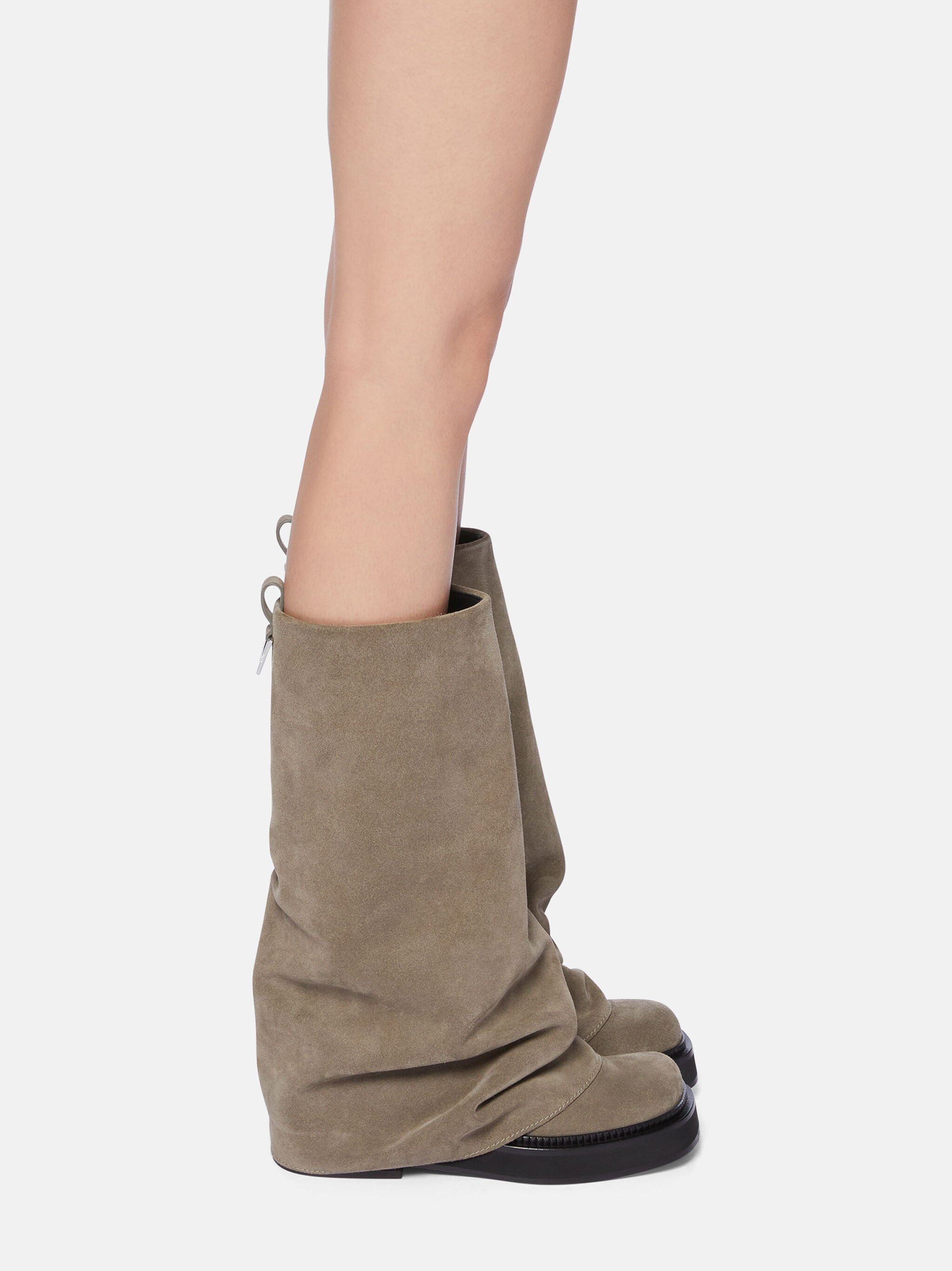 ''ROBIN'' TAUPE COMBAT BOOT - 2