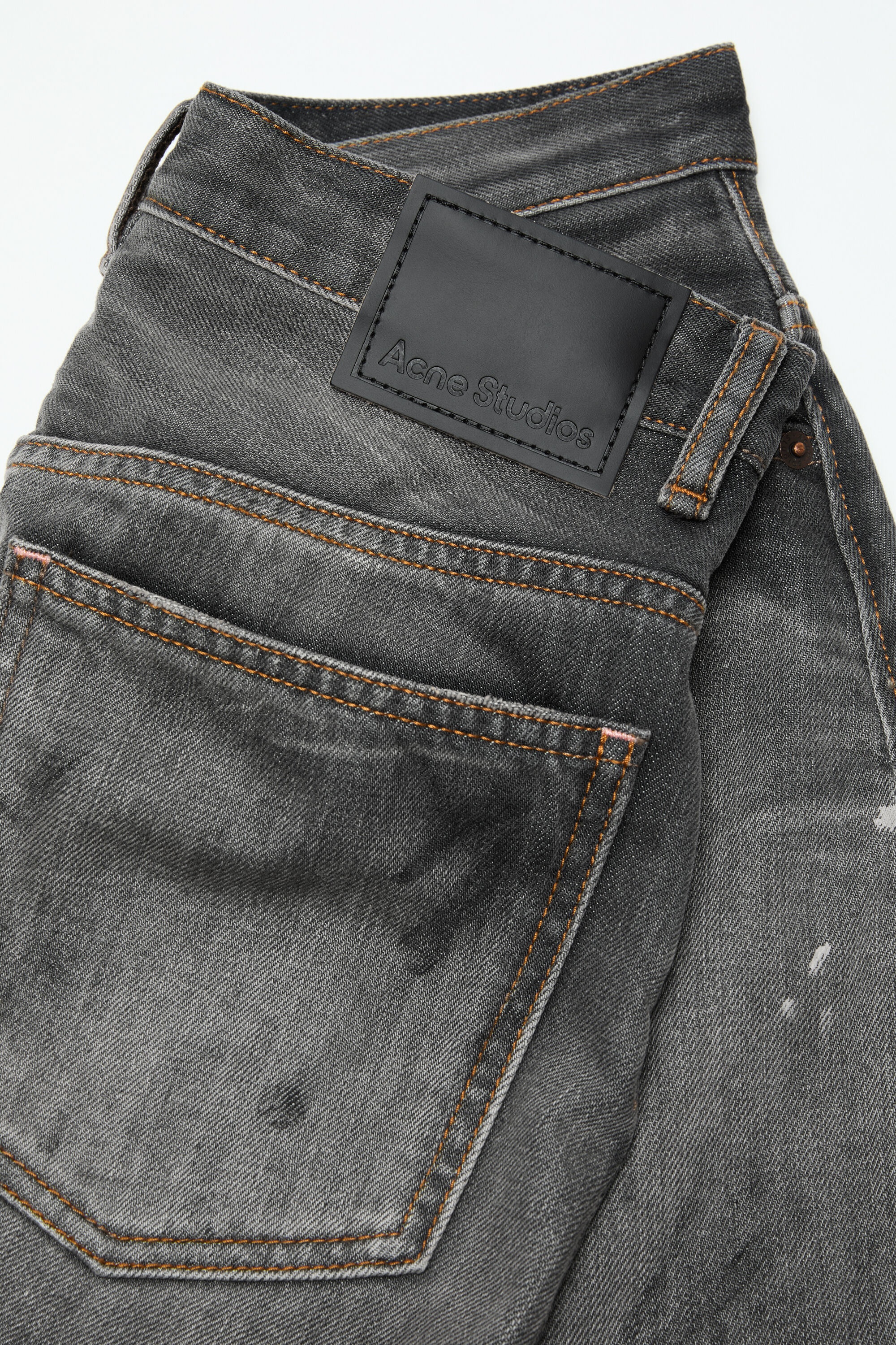 Mid-length denim skirt - Black - 6
