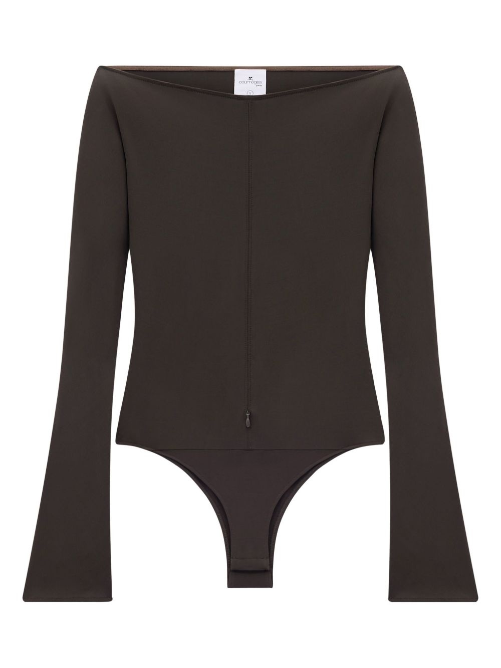 off-shoulder zipped bodysuit - 5