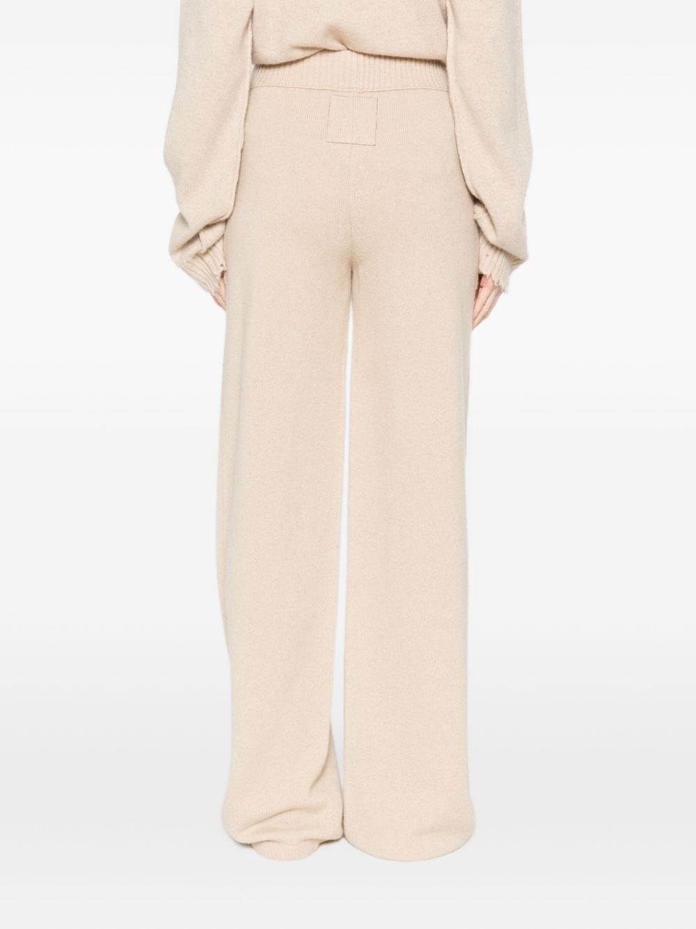 pocket-detail cashmere trousers - 4