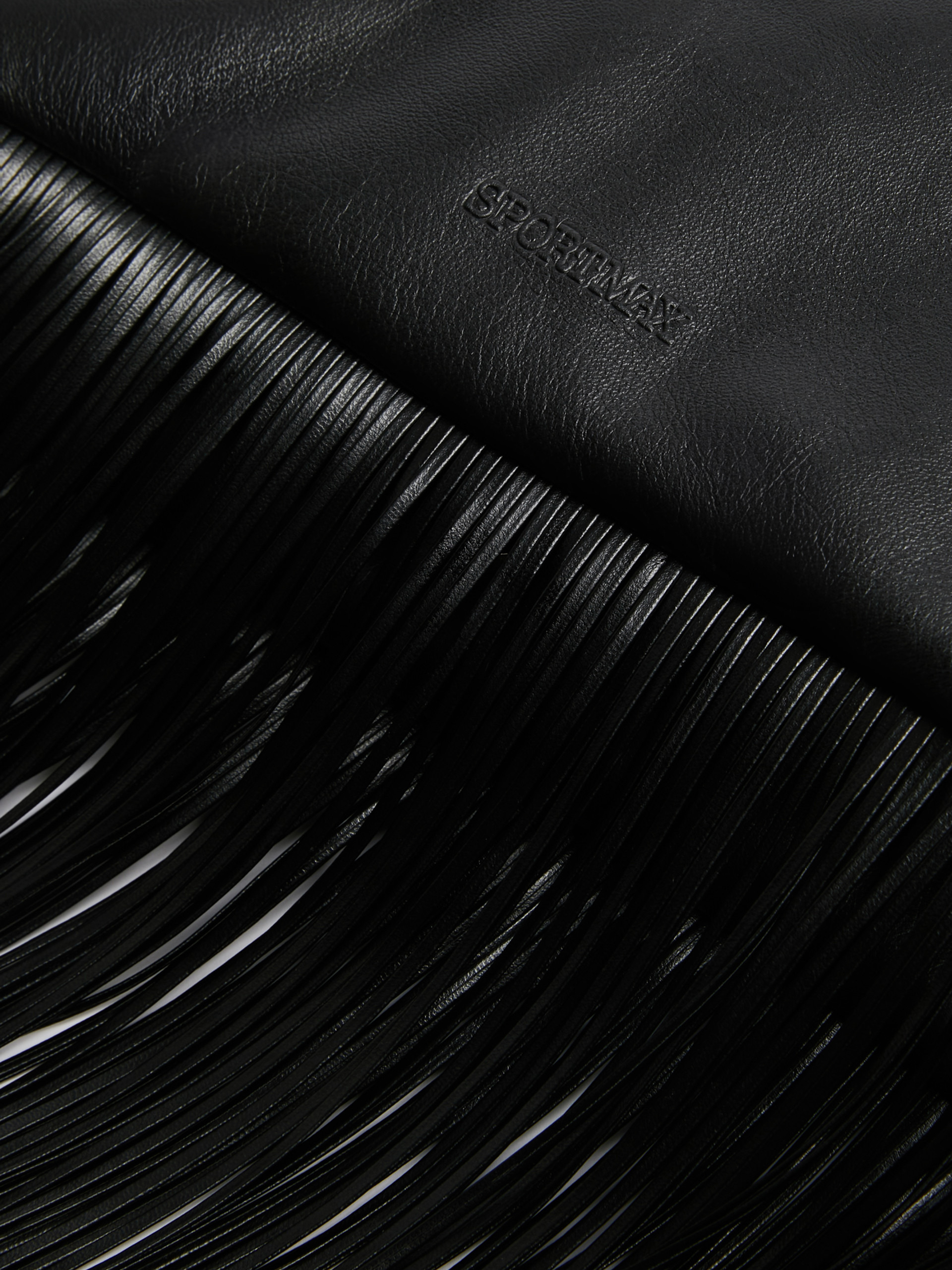 STILLA Mini envelope bag in nappa with fringes - 6