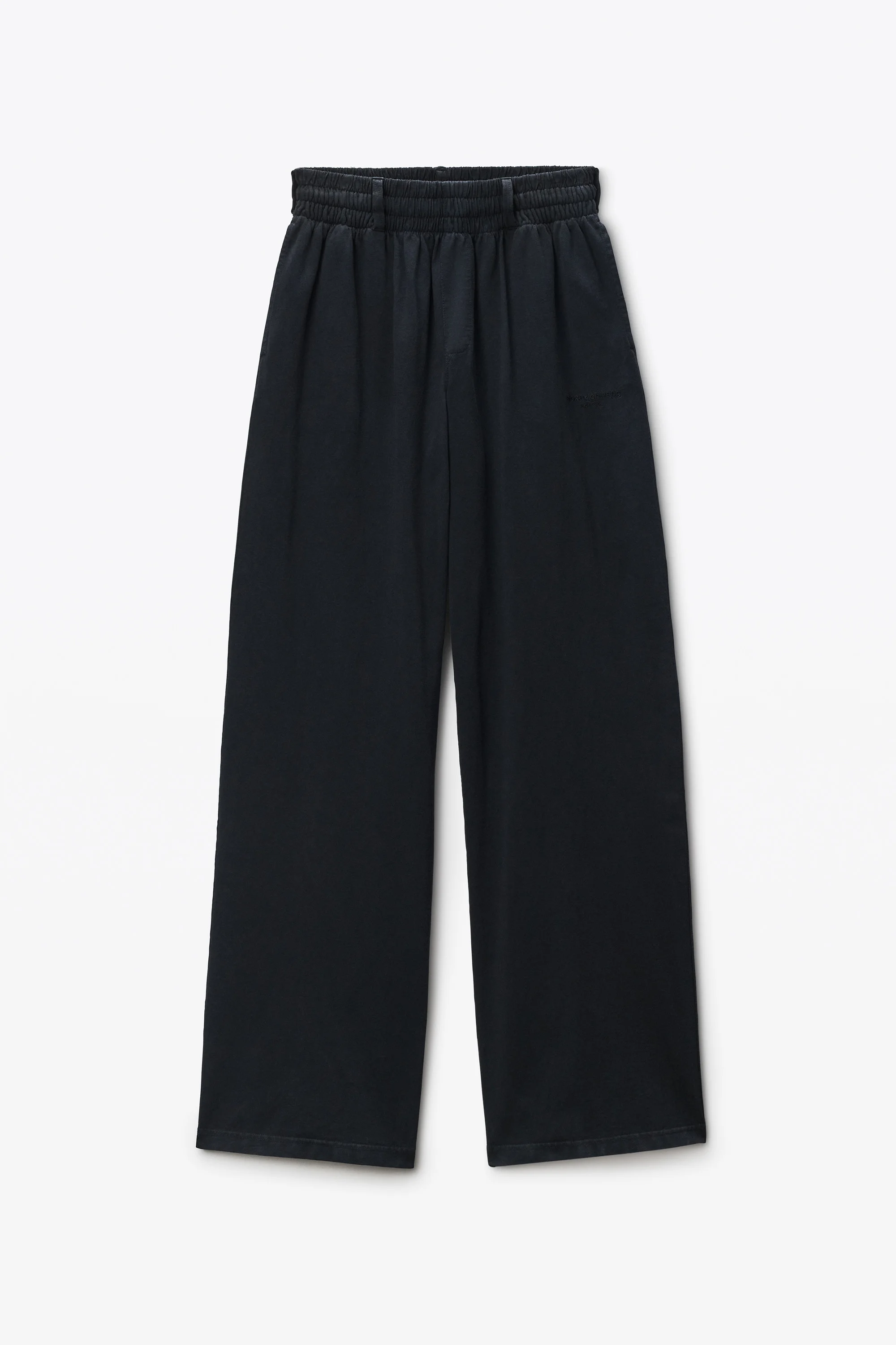 Black Cotton-Jersey Sweatpants - 1