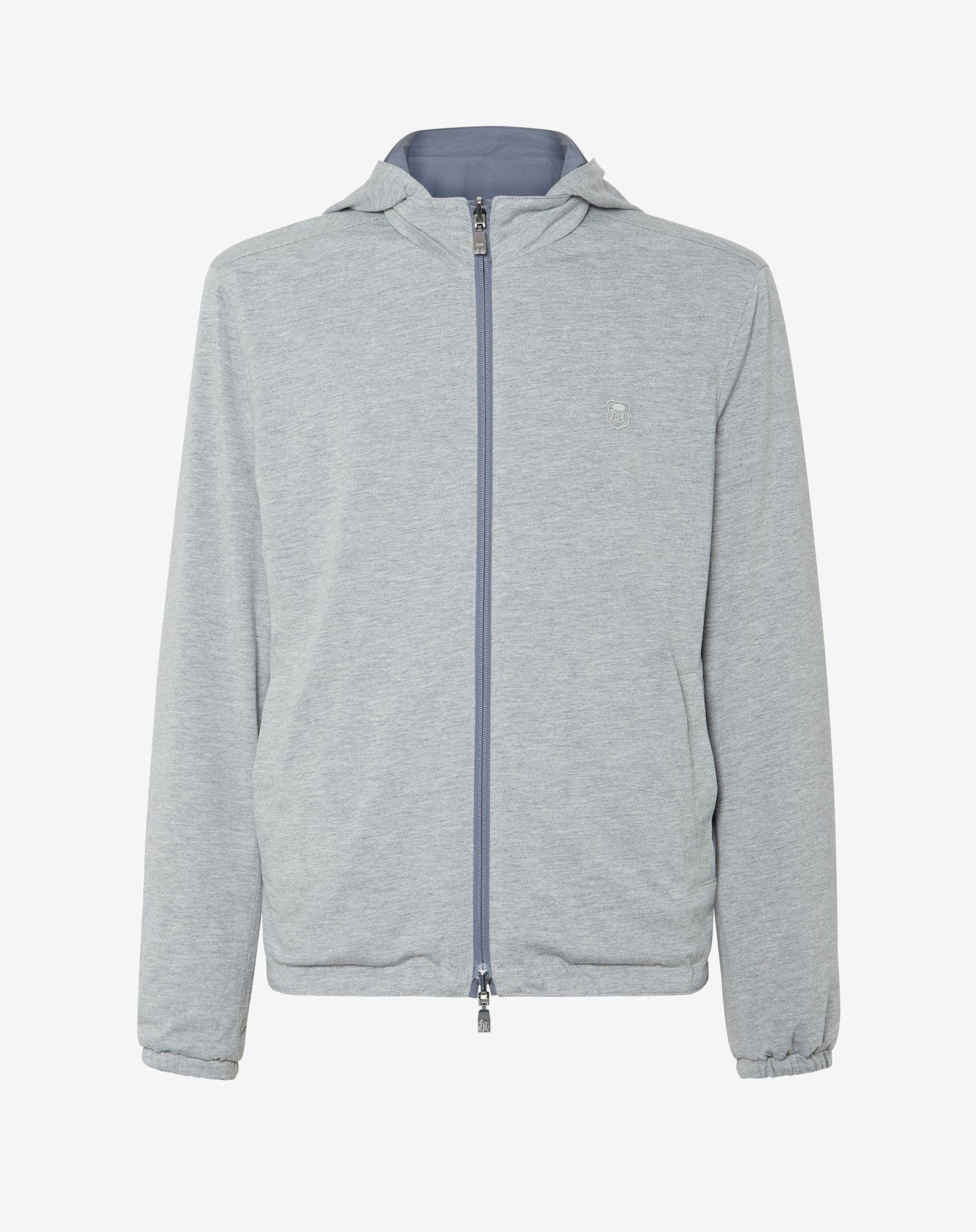 Sugar paper blue technical fabric reversible jacket - 6