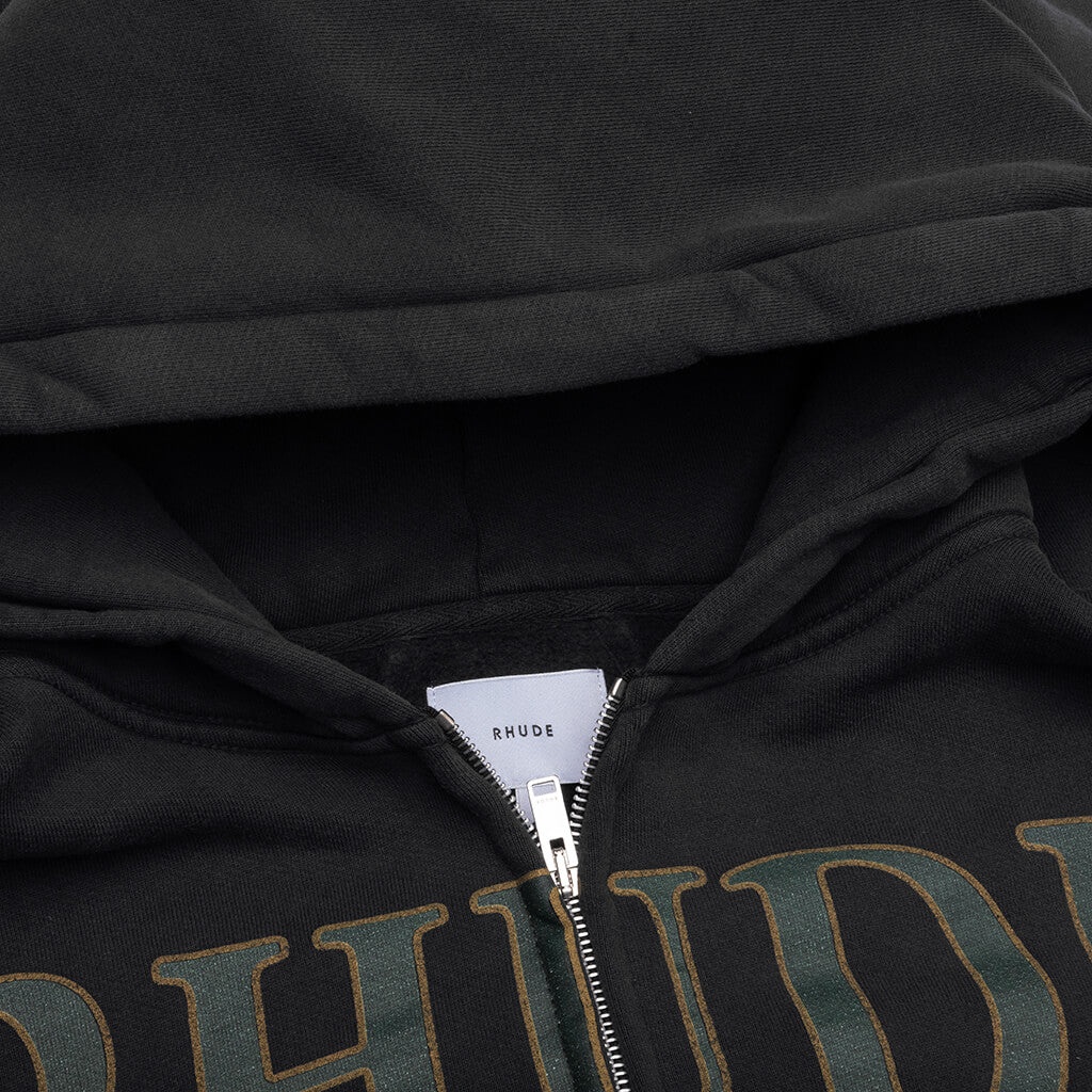 MONACO REGATTA FULL-ZIP HOODIE - VINTAGE BLACK - 4
