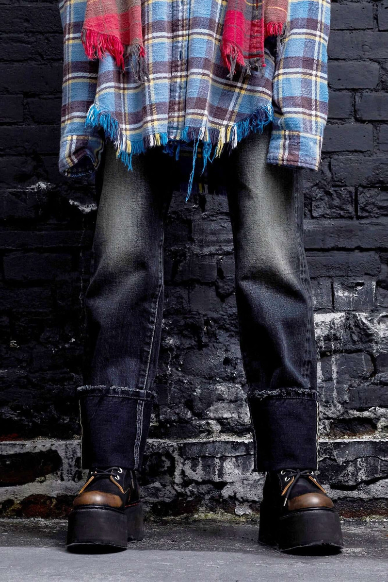 R13 CUFFED COURTNEY SLIM - BEDFORD BLACK outlook