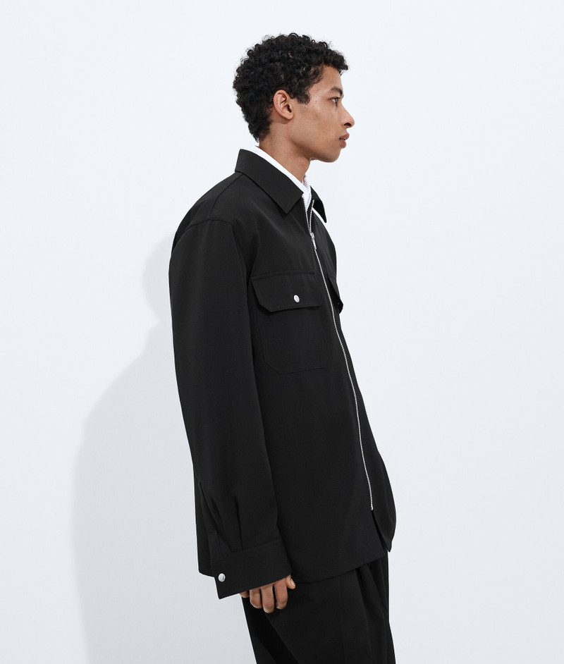 Bottega Veneta Wool Grain De Poudre Overshirt outlook