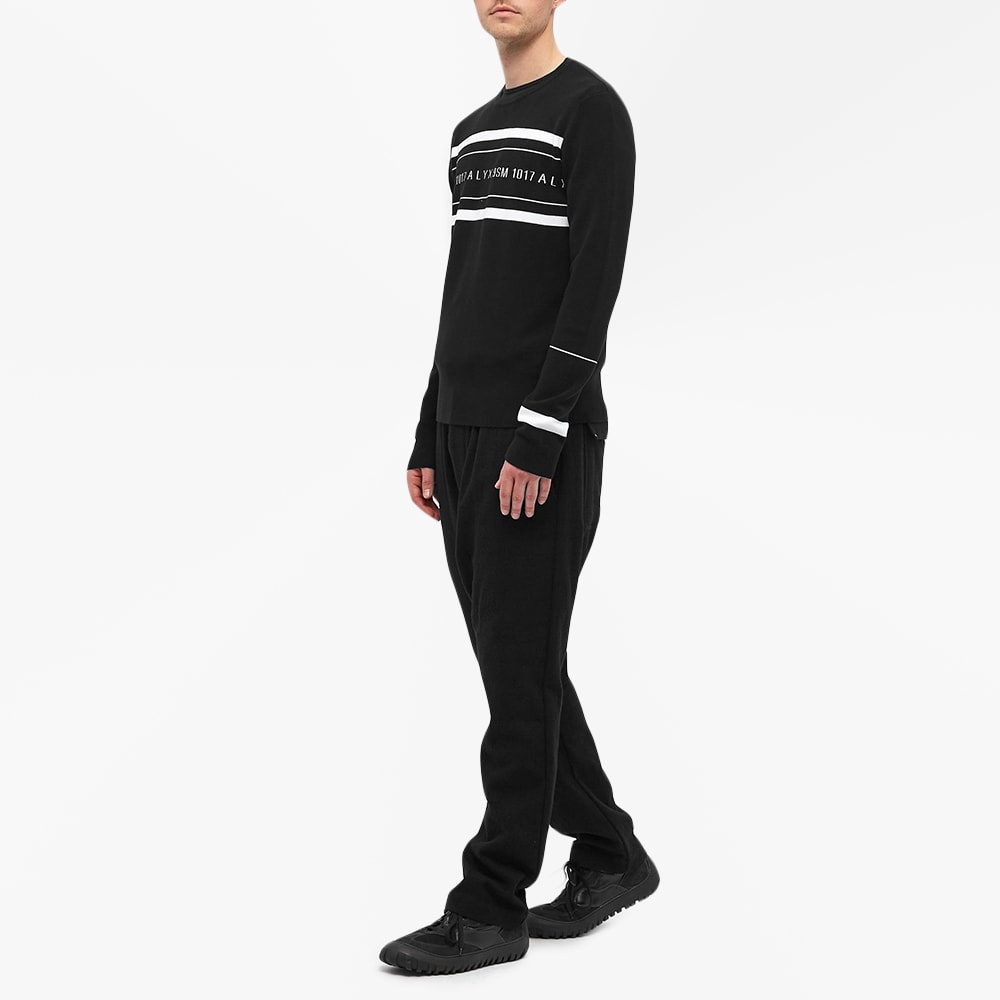 1017 ALYX 9SM Logo Multi Stripe Crew Knit - 6