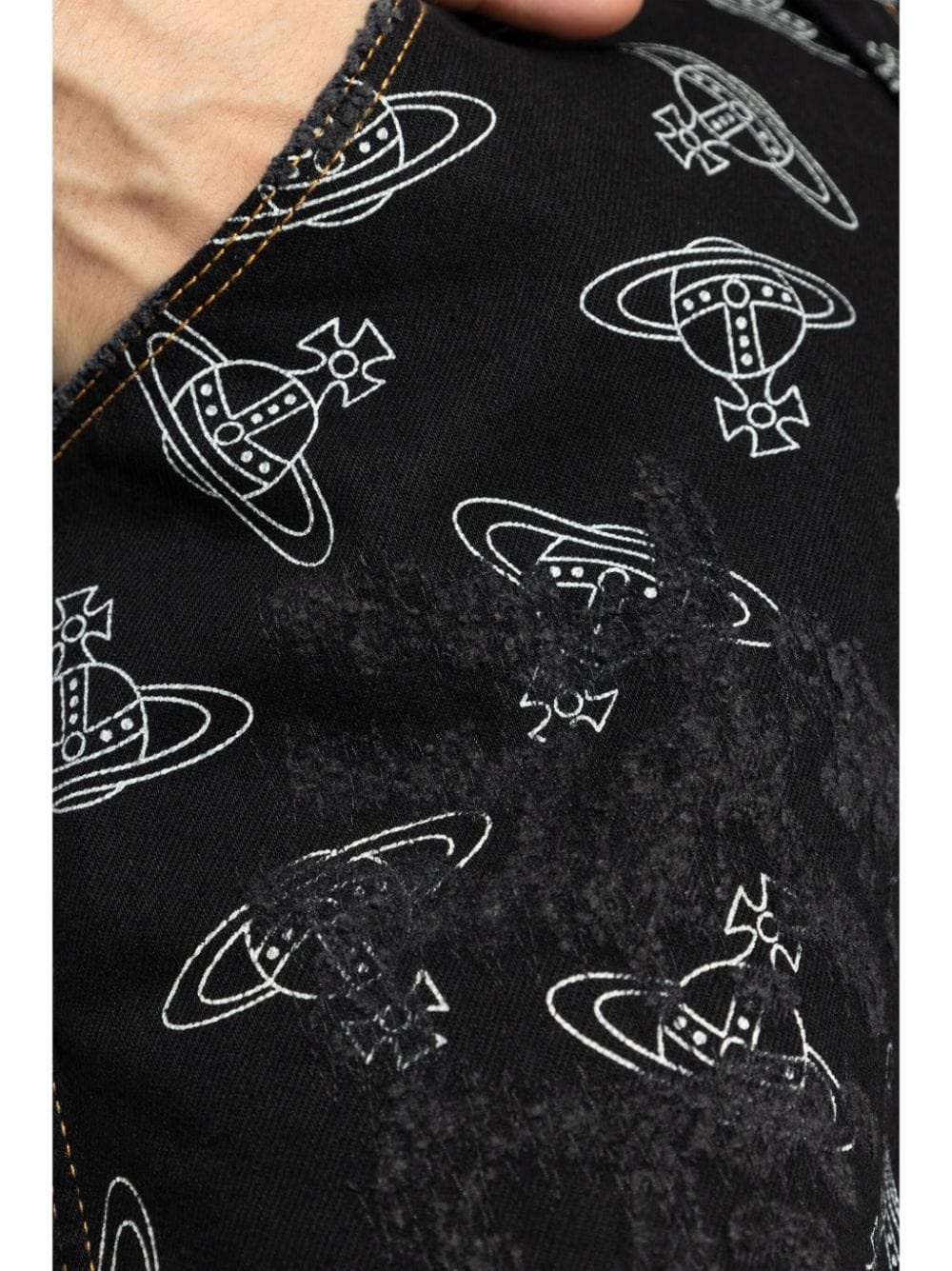 Orb-print regular-fit jeans - 5