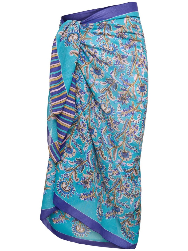 Floral cotton sarong - 1