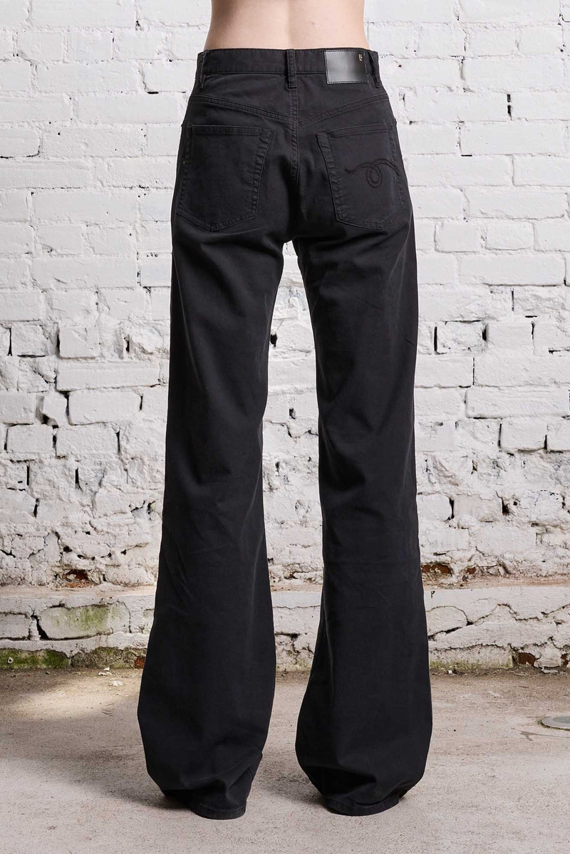 R13 JANE JEAN - BLACK BEDFORD CORD STRETCH outlook