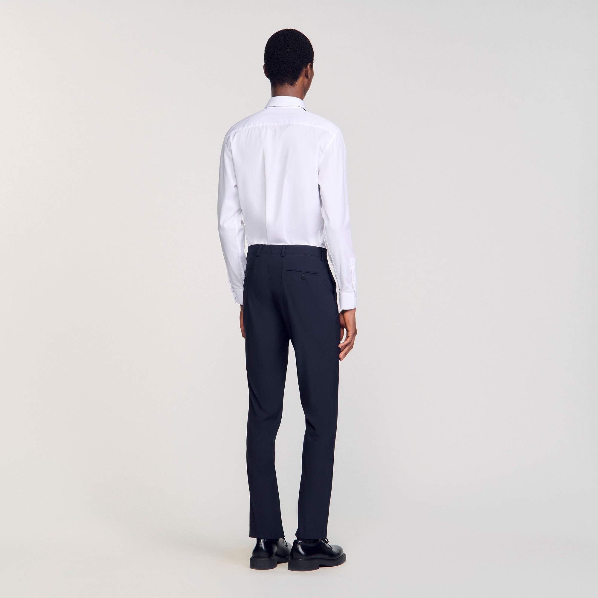 WOOL SUIT TROUSERS - 5
