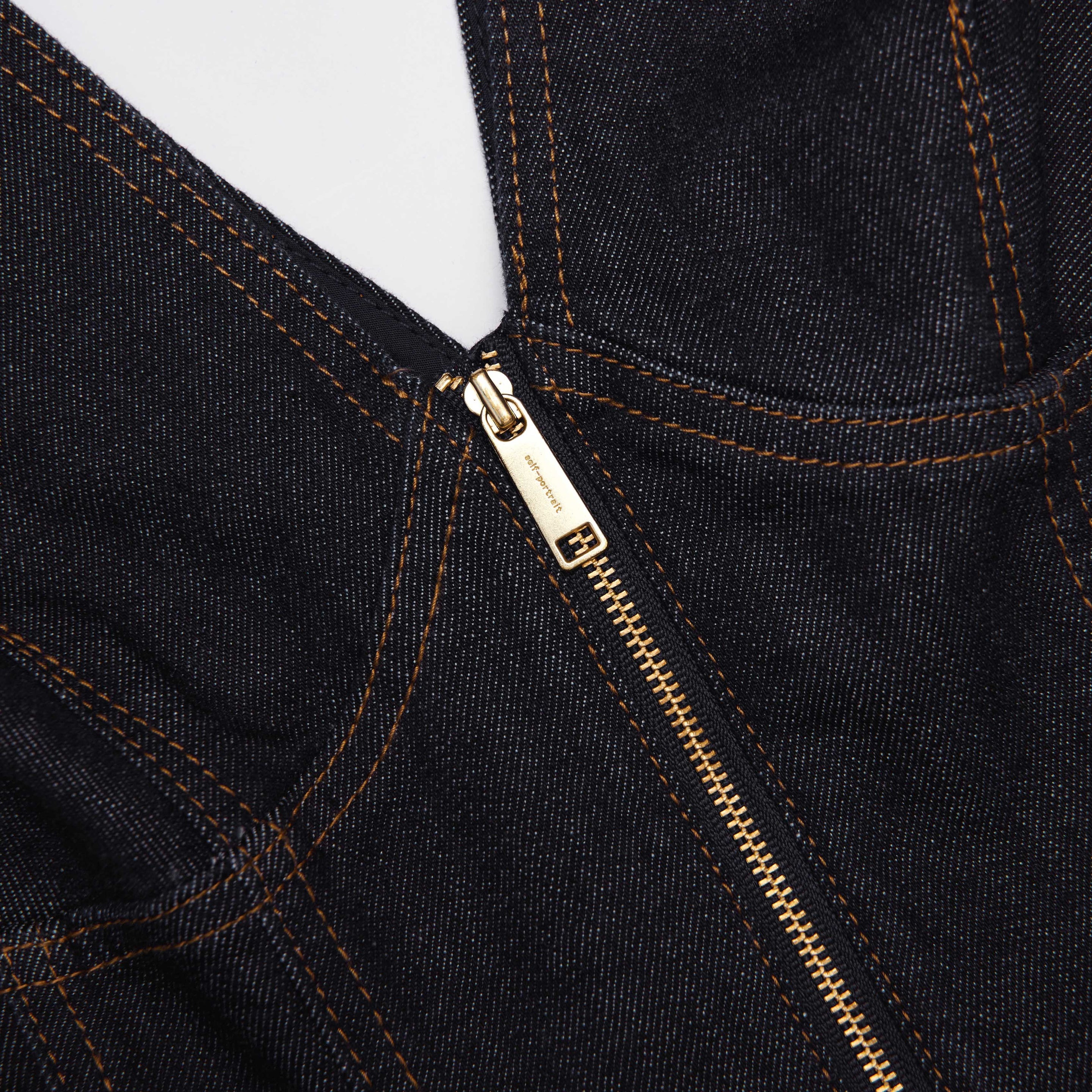 Indigo Denim Mini Dress - 5