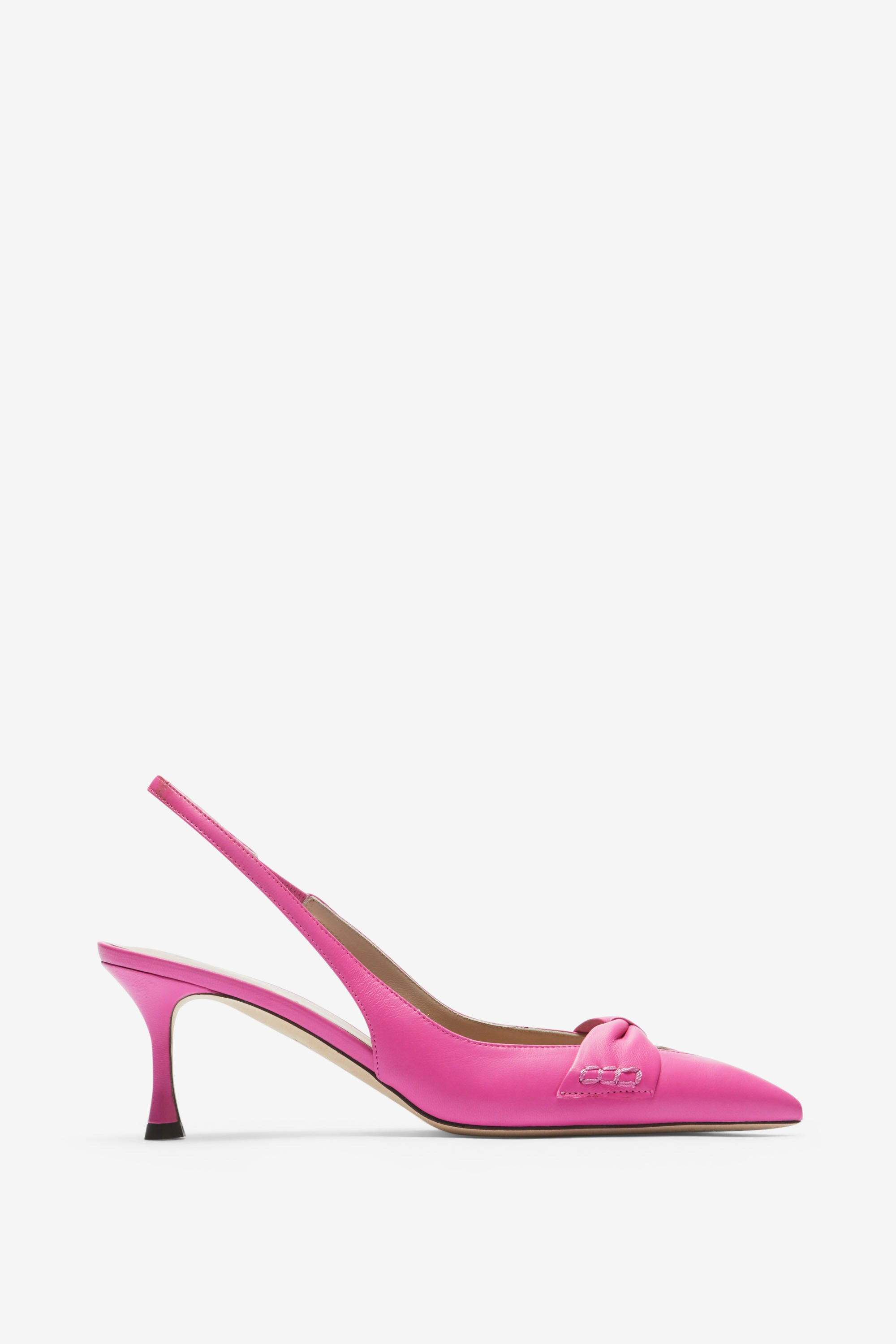 BOW-EMBELLISHED SLINGBACK PUMPS - 1