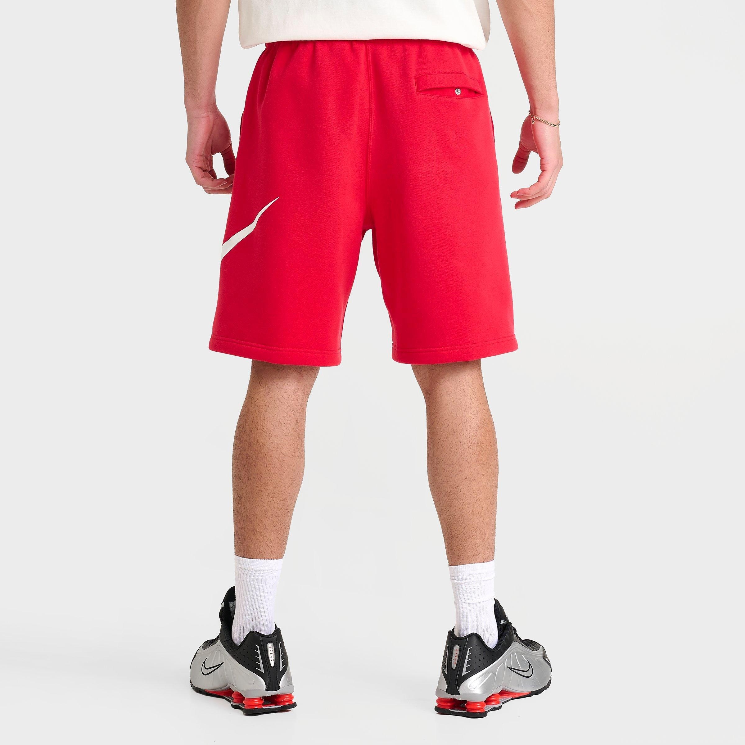 MEN'S NIKE CLUB FLEECE SWOOSH GRAPHIC SHORTS - 4