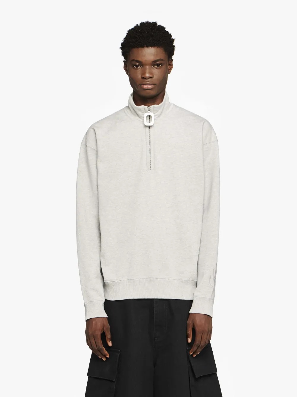 SWEATSHIRT WITH HALF ZIP - 2