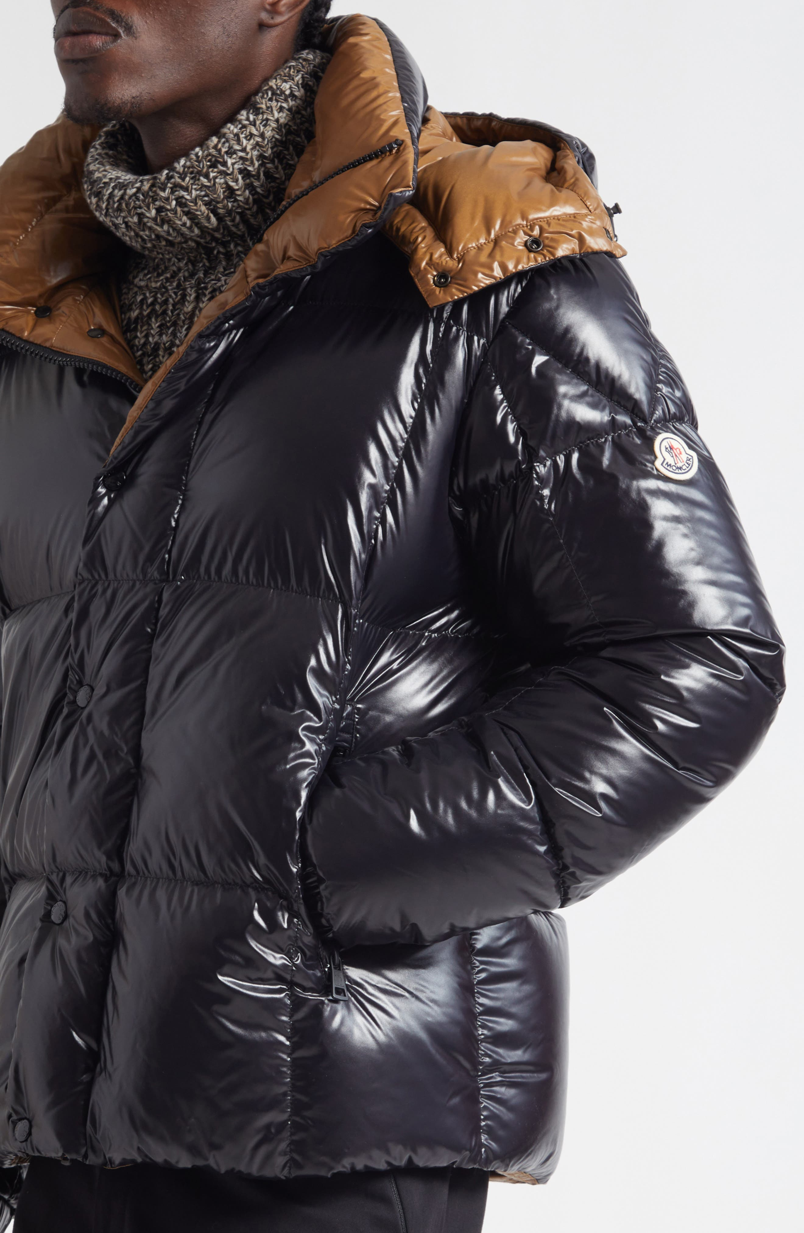 Moncler Parana Down Jacket with Removable Hood in Black at Nordstrom - 5