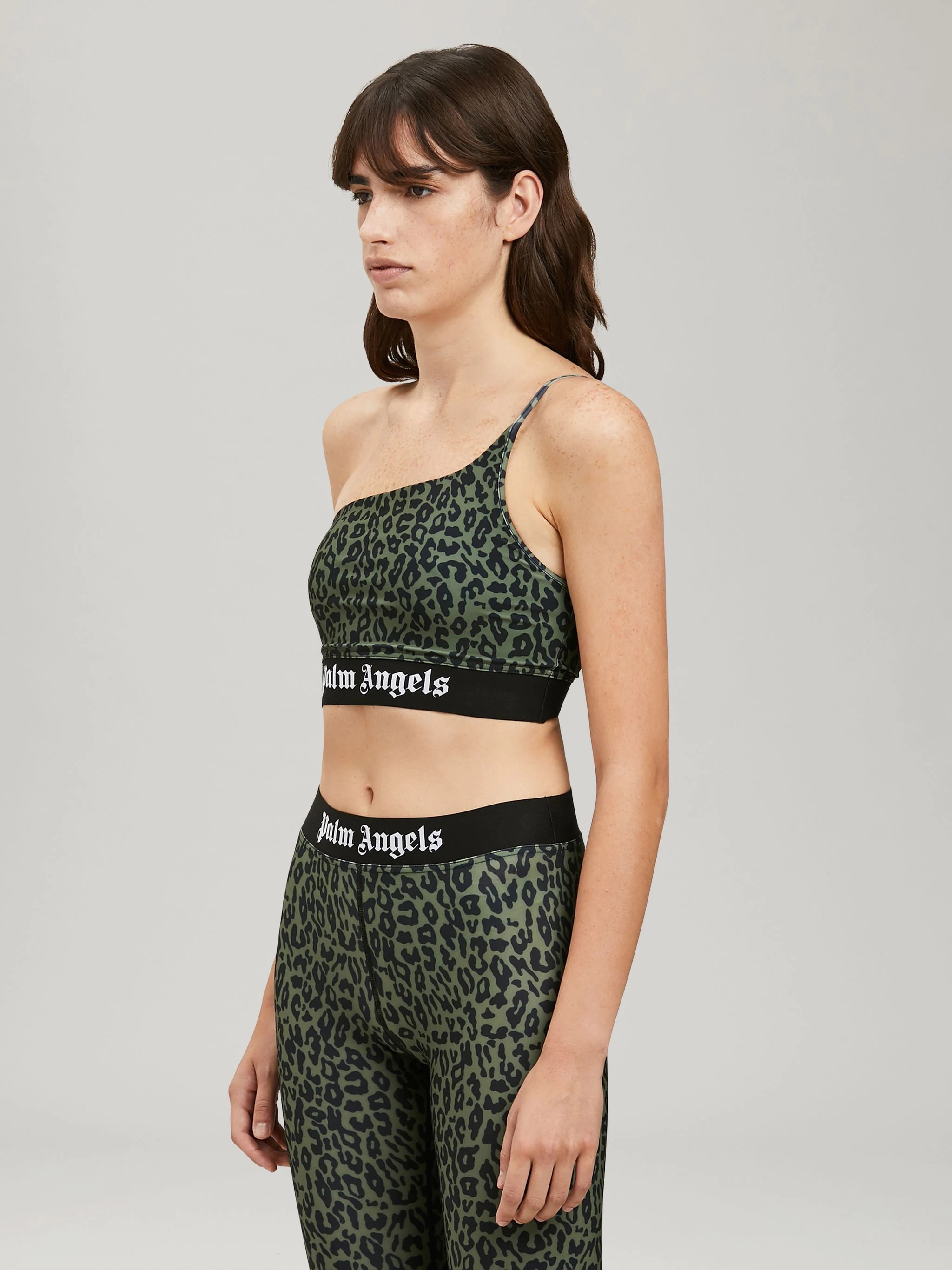 LEOPARD ONE SHOULDER TRACK TOP - 4