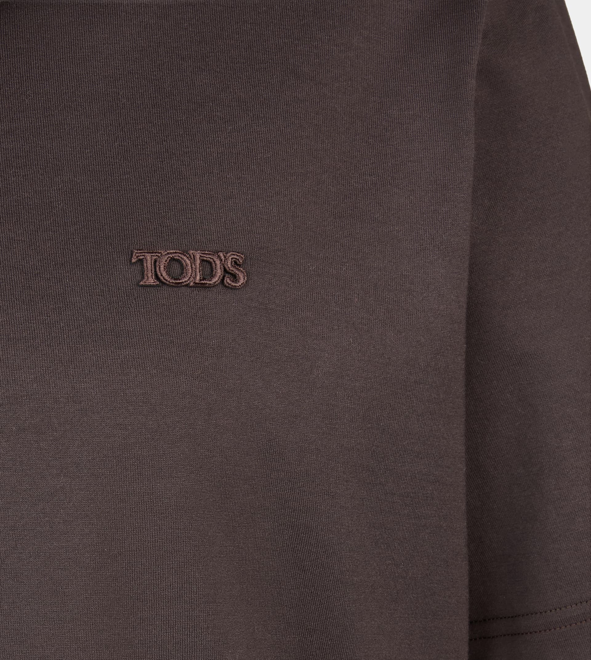 T-SHIRT IN JERSEY - BROWN - 8