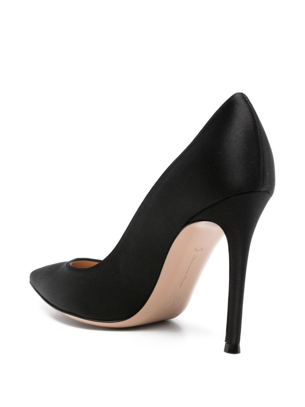 105mm satin stiletto pumps - 3