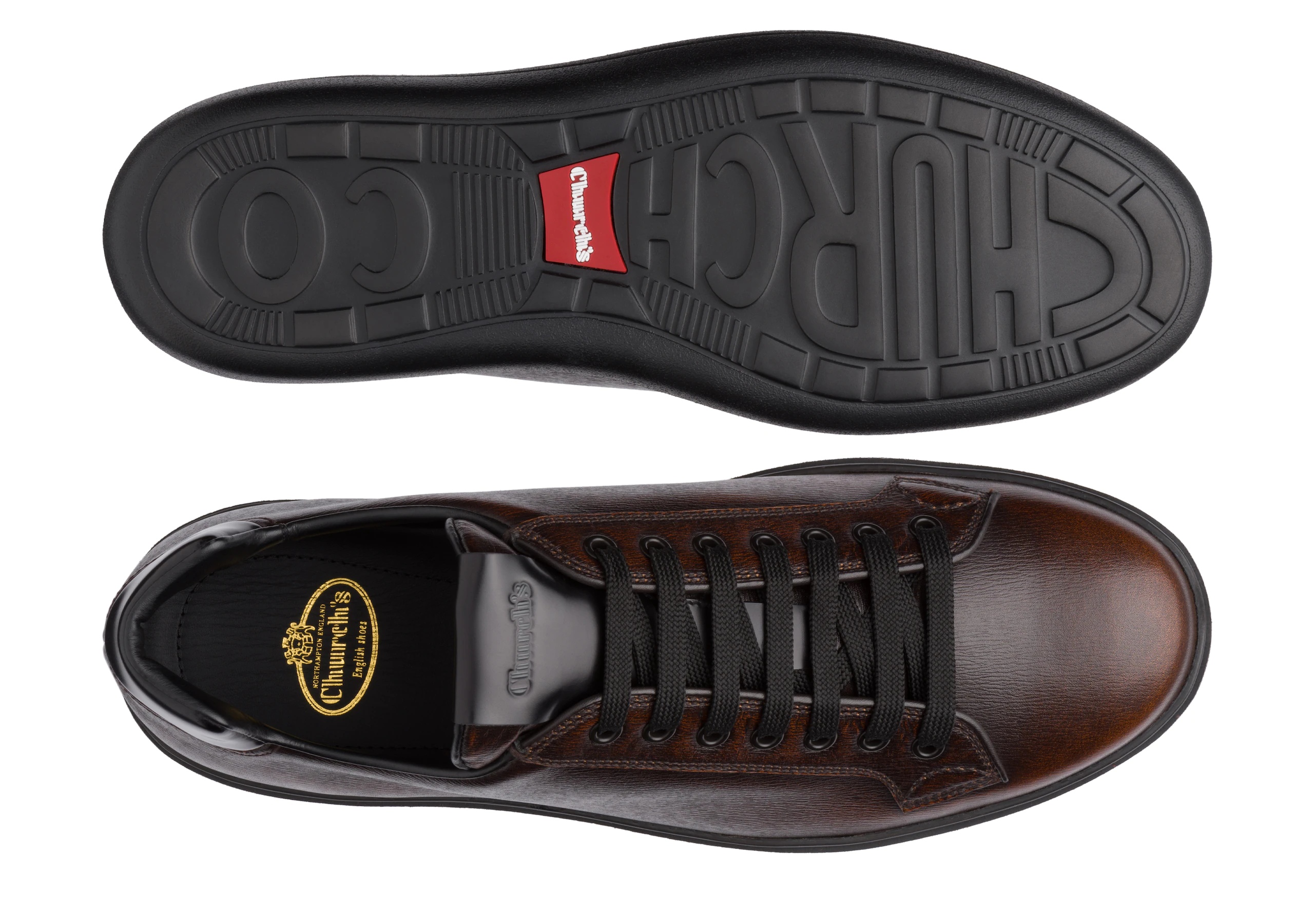 Boland plus 2
St James Leather Classic Sneaker Brandy/black - 3