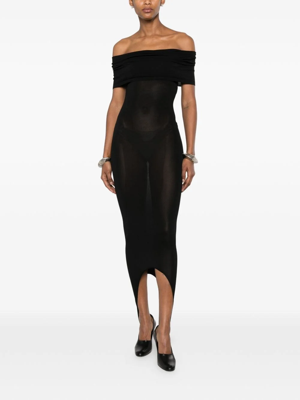 Knitted midi dress - 1