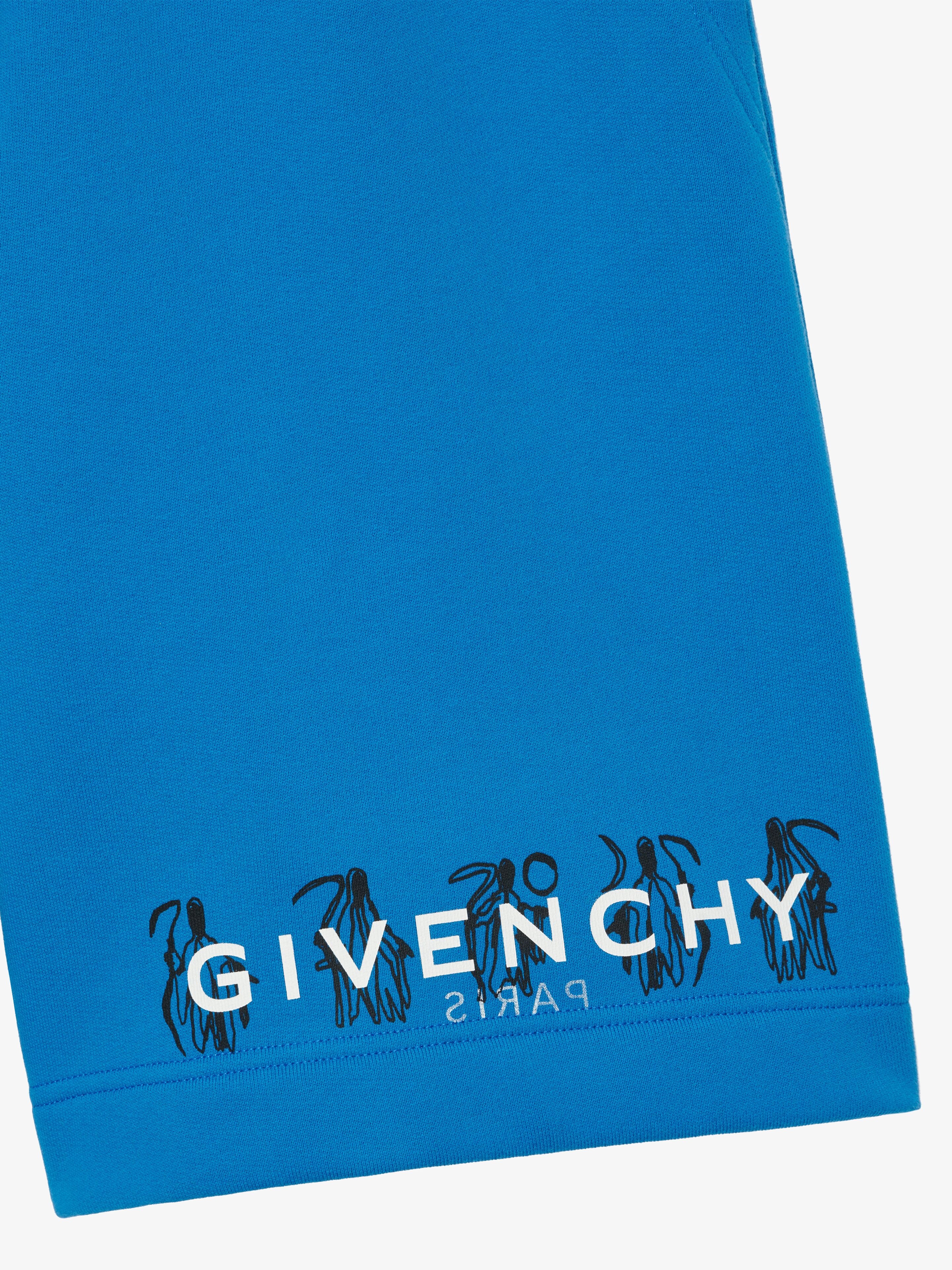 GIVENCHY REVERSE BERMUDA IN FELPA WITH REAPER PRINT - 6