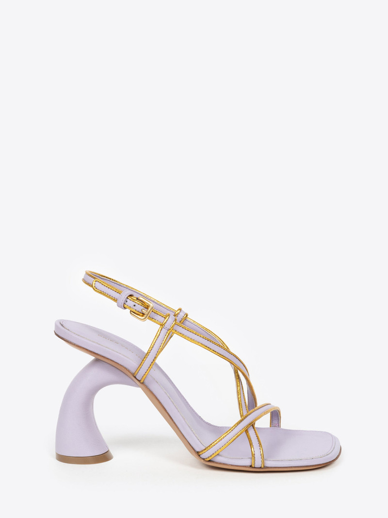 Dries Van Noten GOLD TRIMMED SANDALS outlook