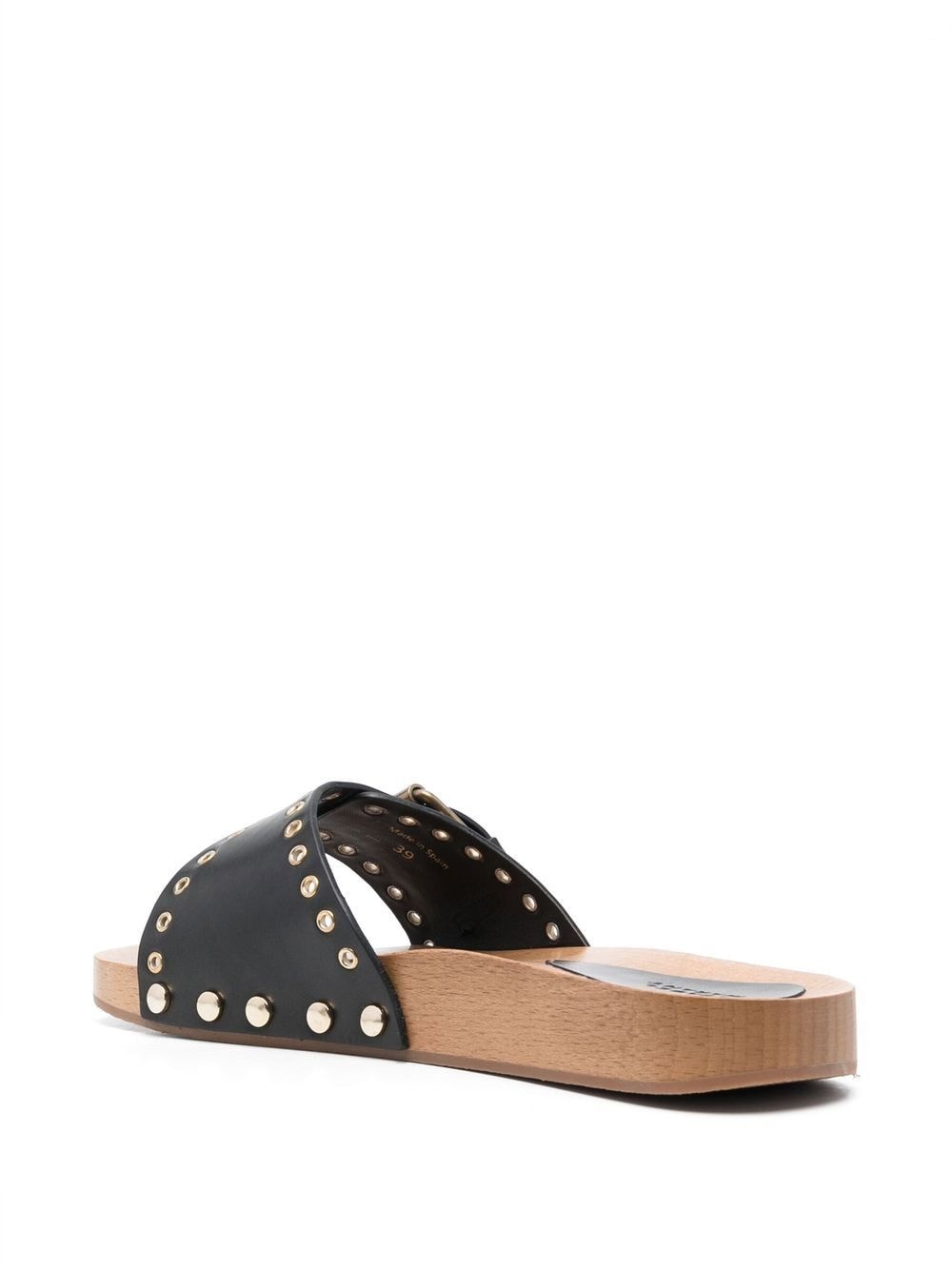 Jaso buckled clog slides - 3