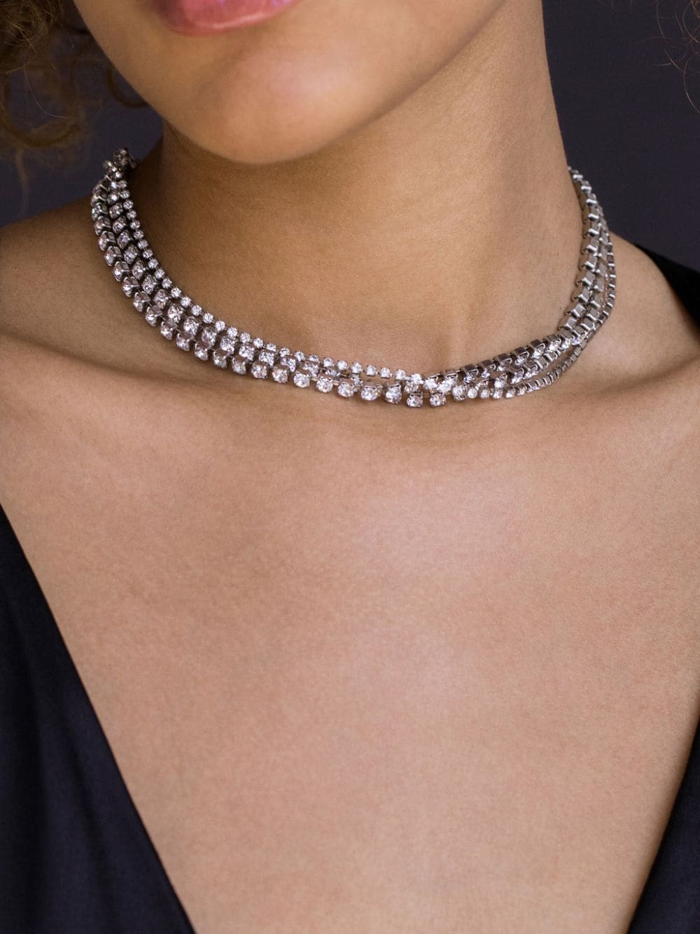 Calla crystal-embellished necklace - 3