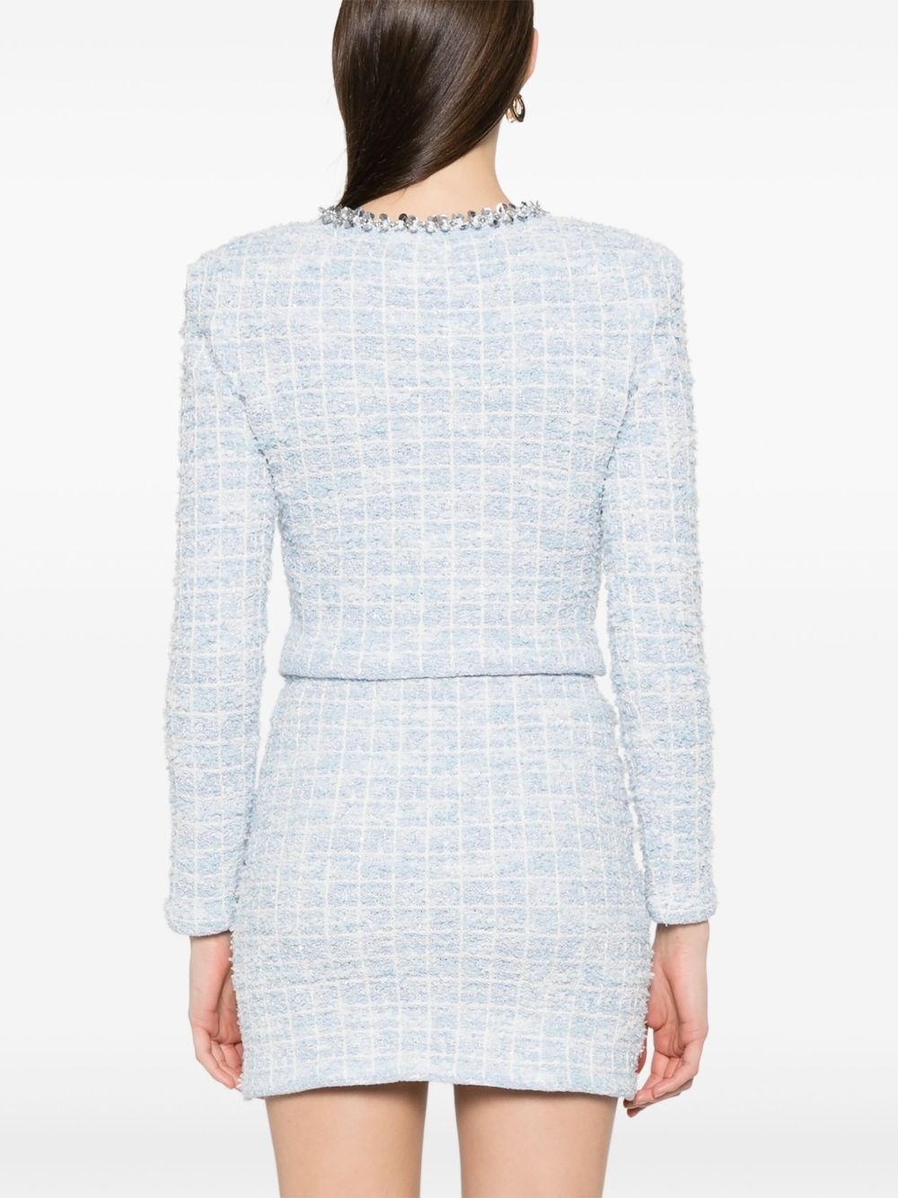 checked cardigan - 4